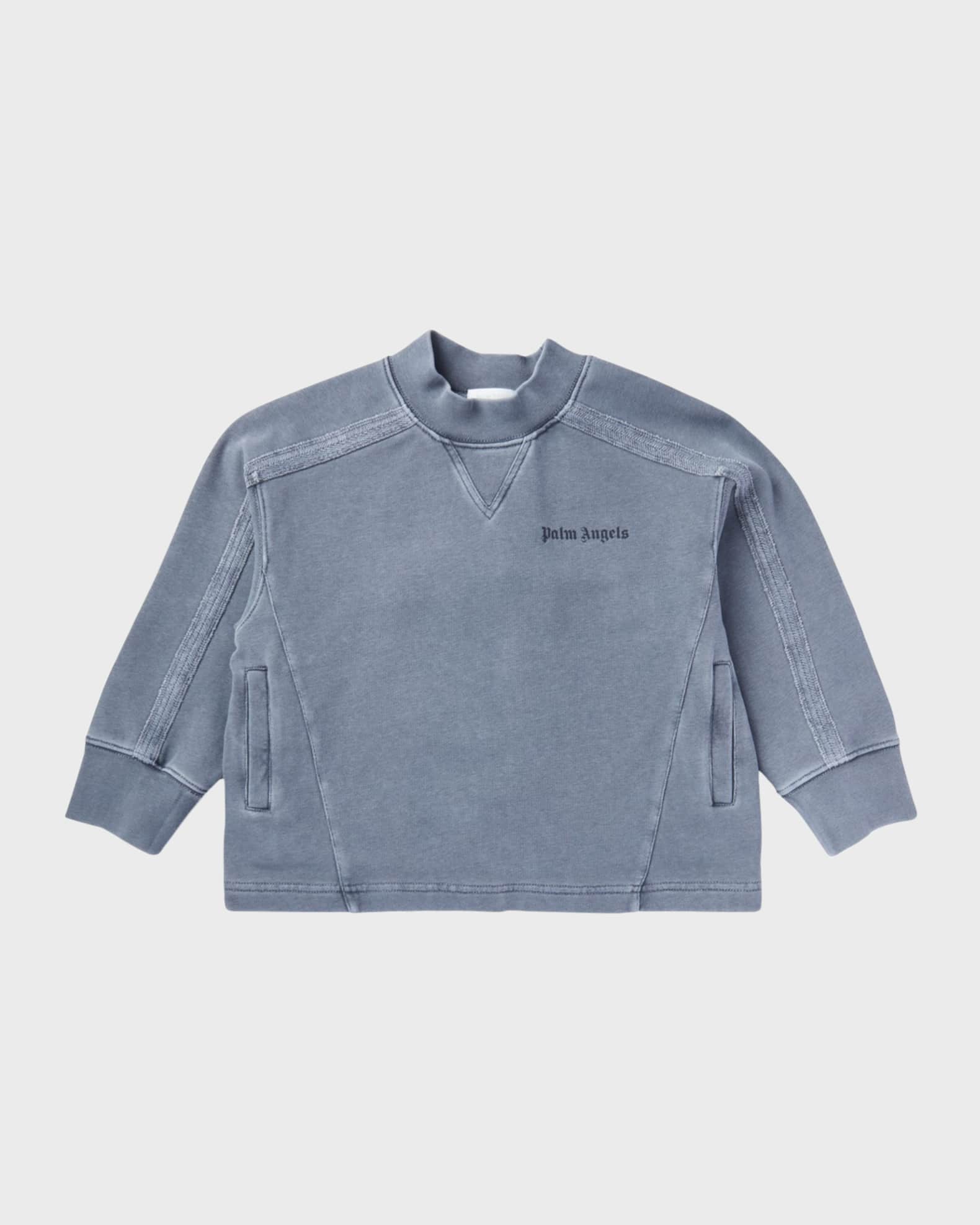 Palm Angels Boy's Logo-Print Faded Wash Crewneck Sweatshirt, Size 14 |  Neiman Marcus