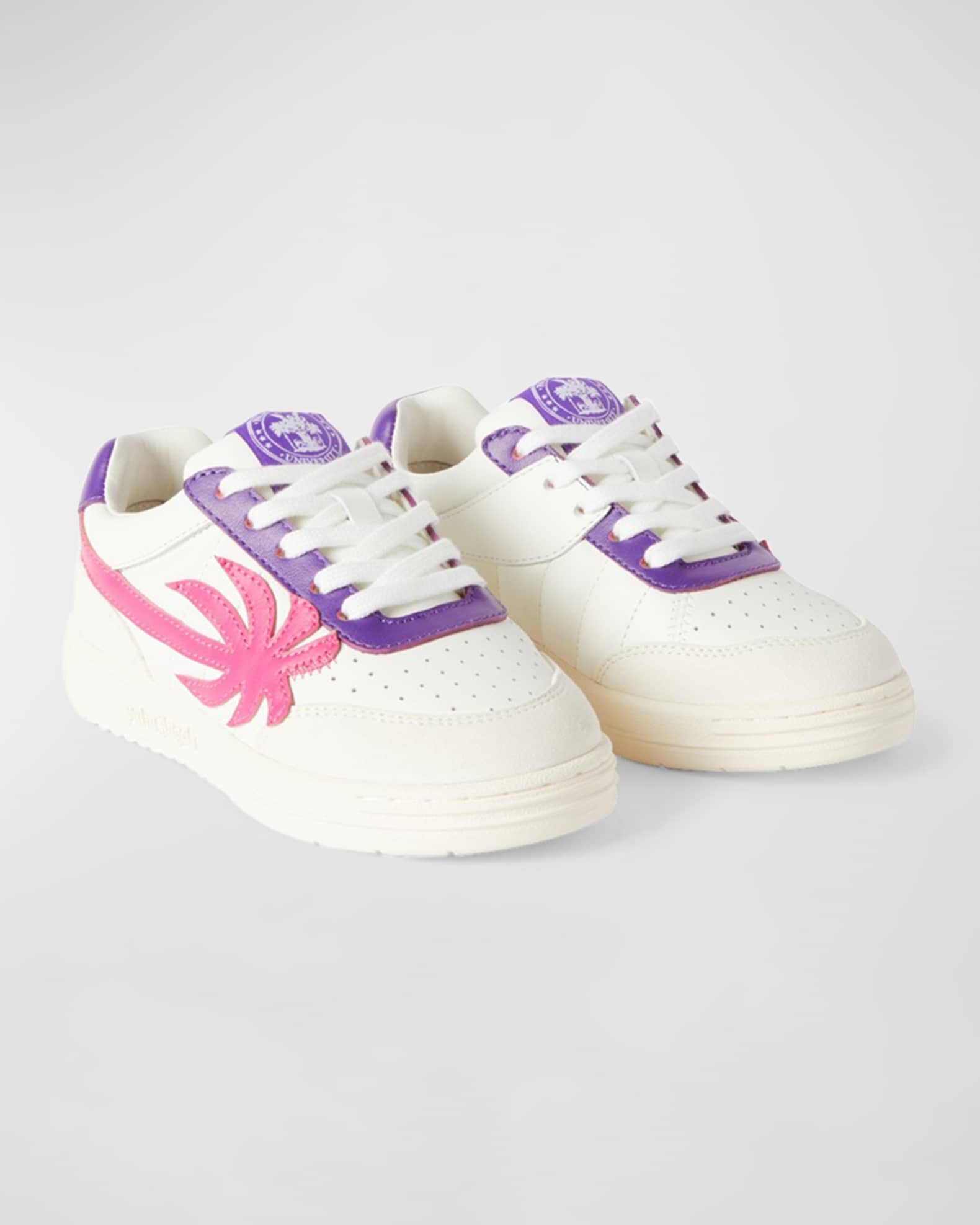 Girl's Palm Beach University Leather Sneakers, Toddler/Kids 1