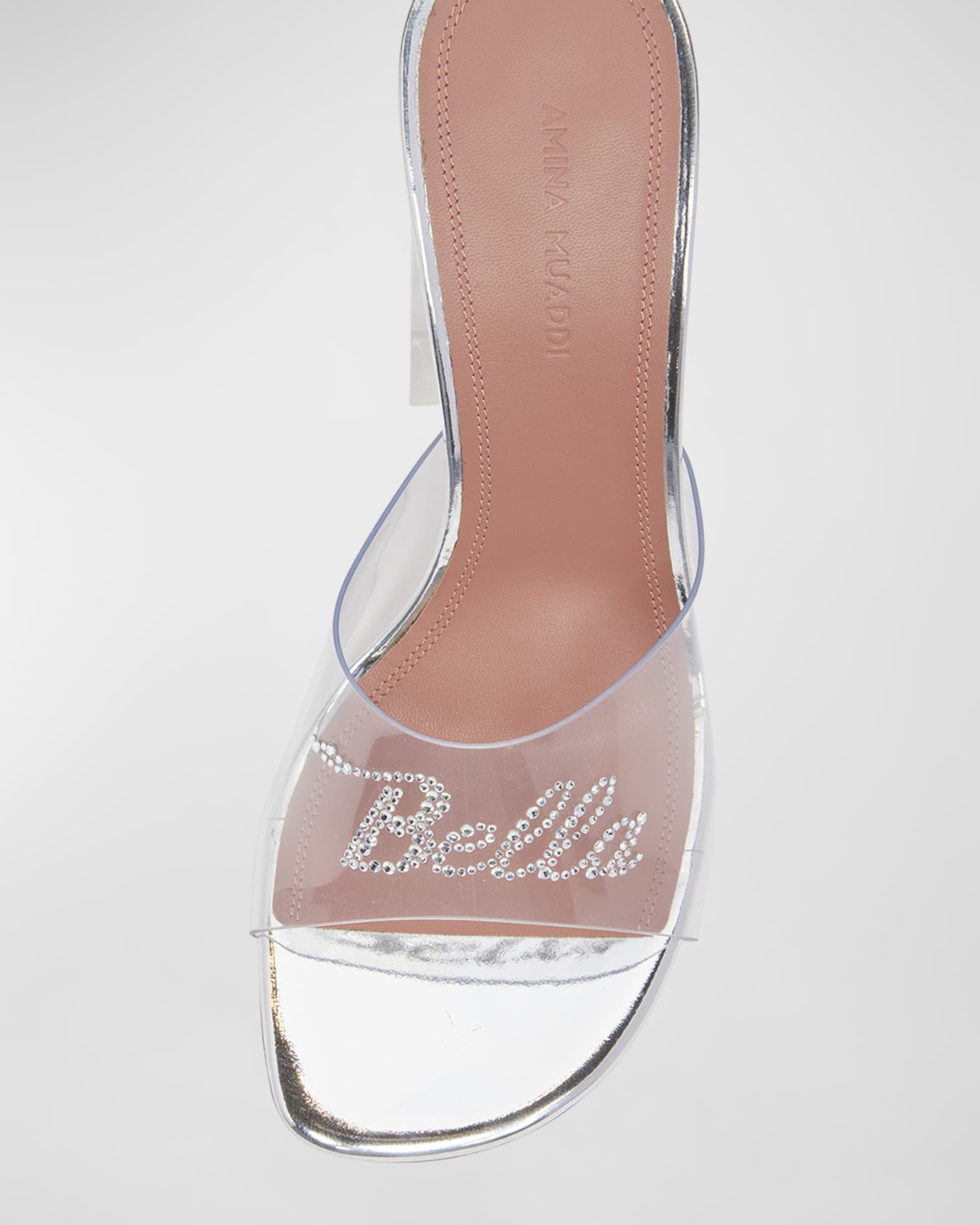 Amina Muaddi Brigitte PVC Heel Mules 41