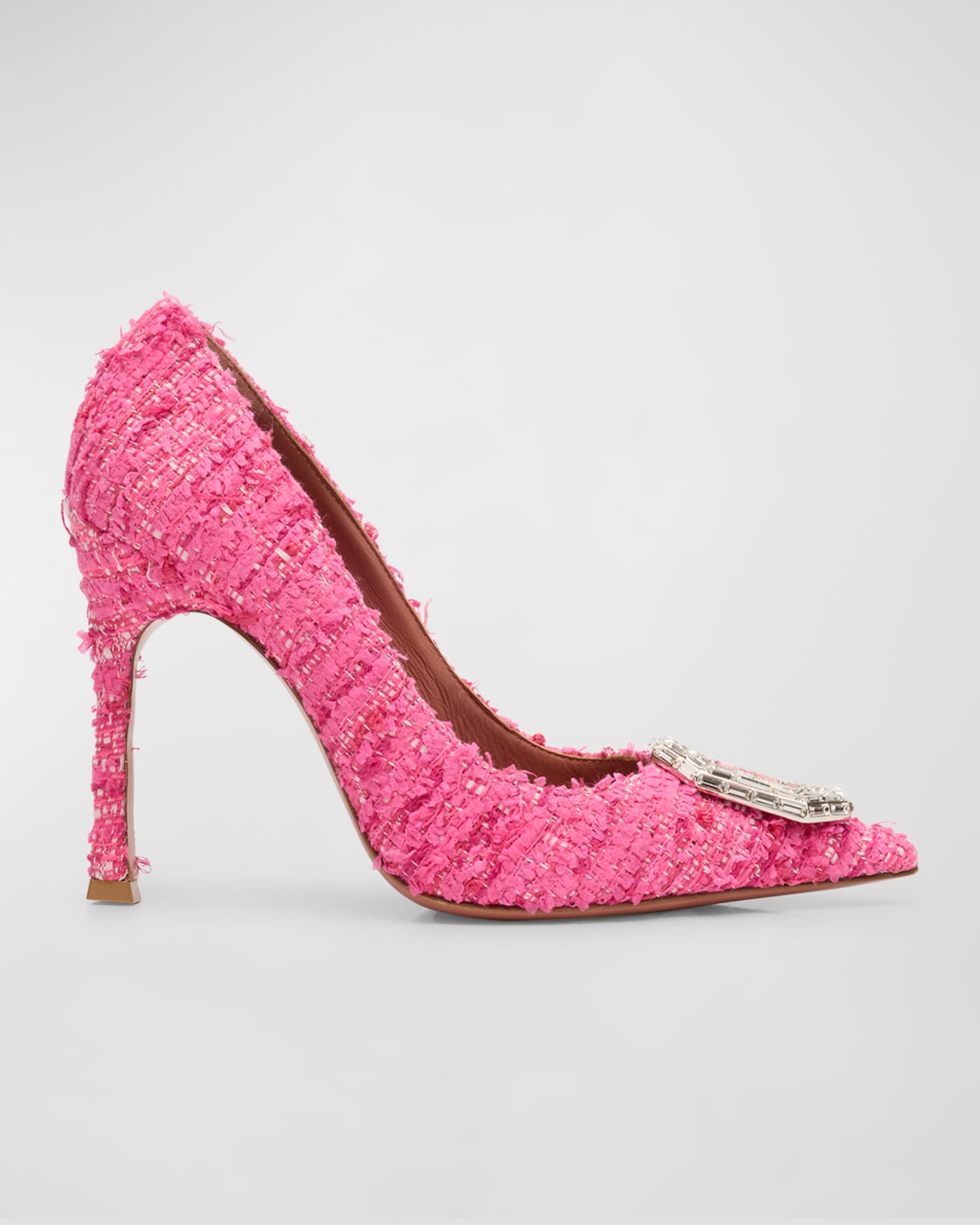 Camelia Tweed Crystal Ornament Pumps 0