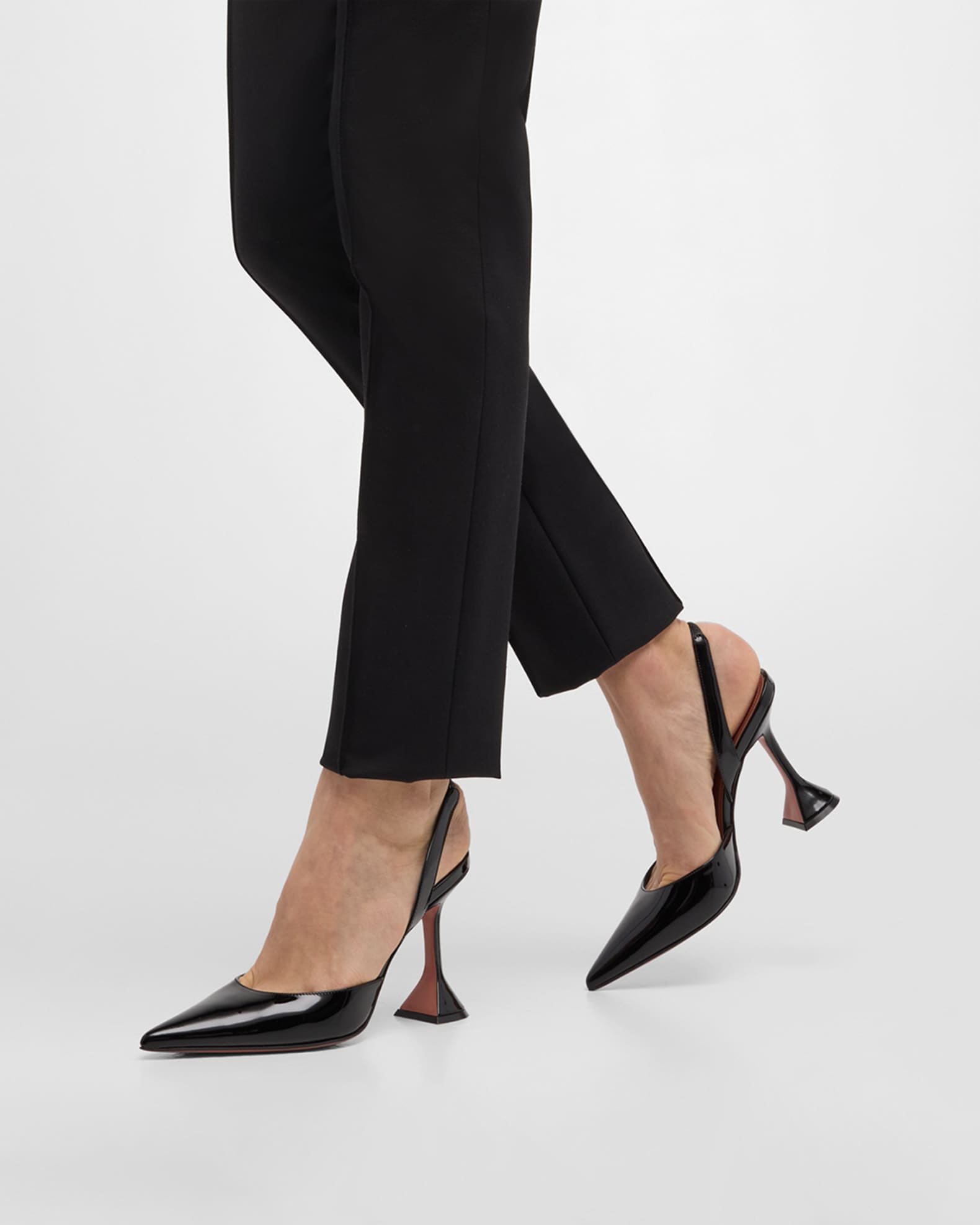 Holli Patent Slingback Pumps 1