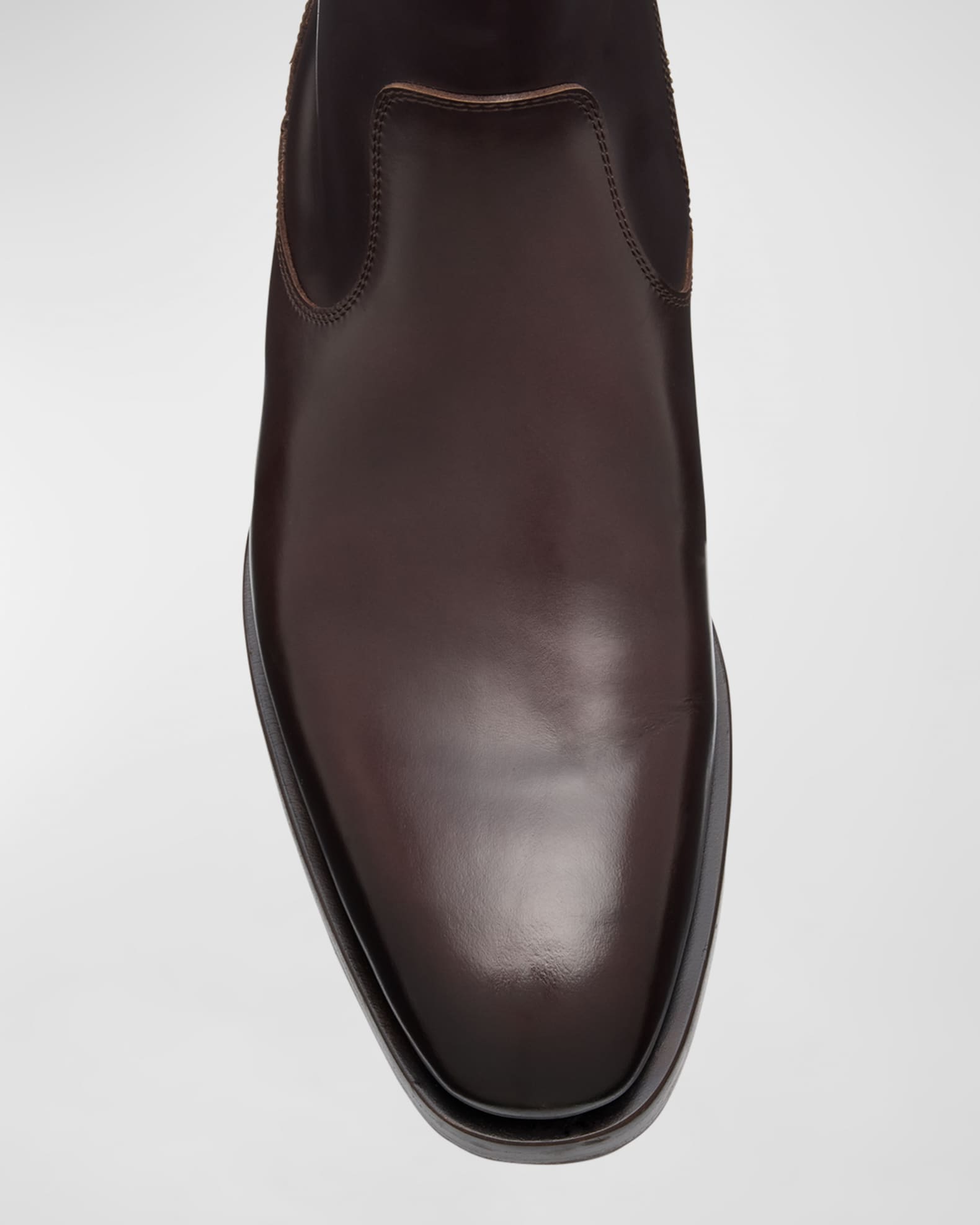 Brunello Cucinelli Men's Polished Calfskin Dress Boots