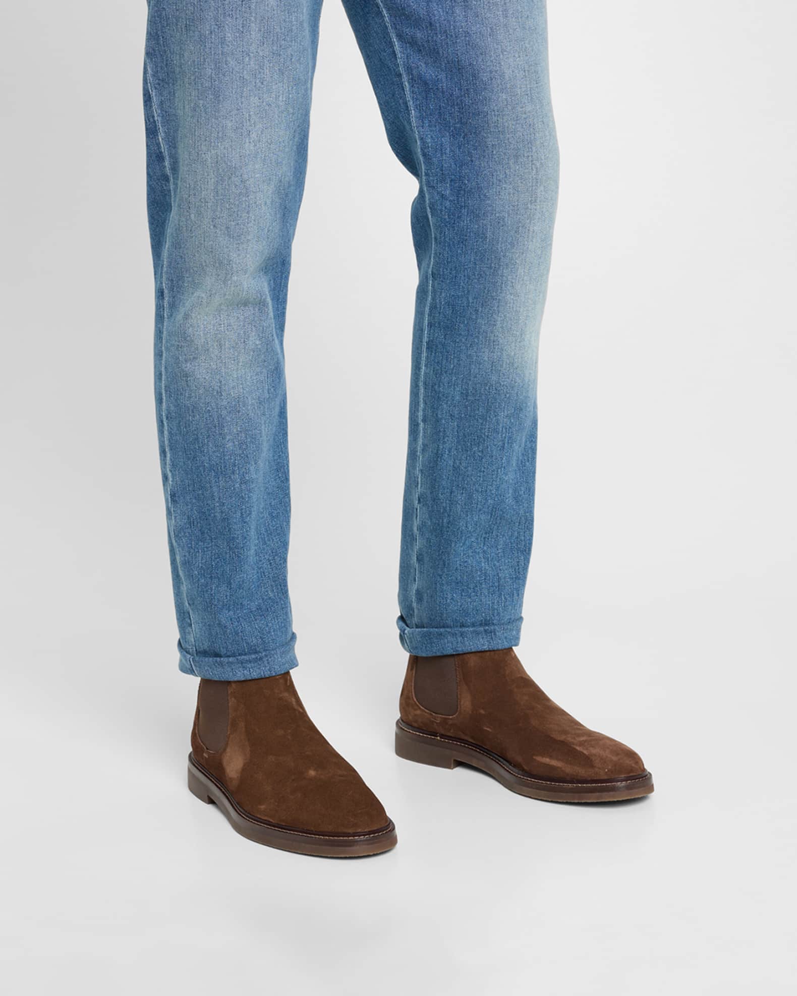 suede chelsea ankle boots