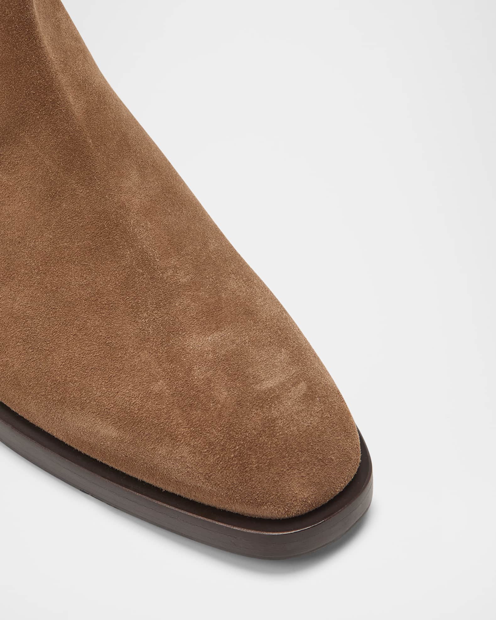 Brunello Cucinelli Men's Suede Chelsea Ankle Boots | Neiman