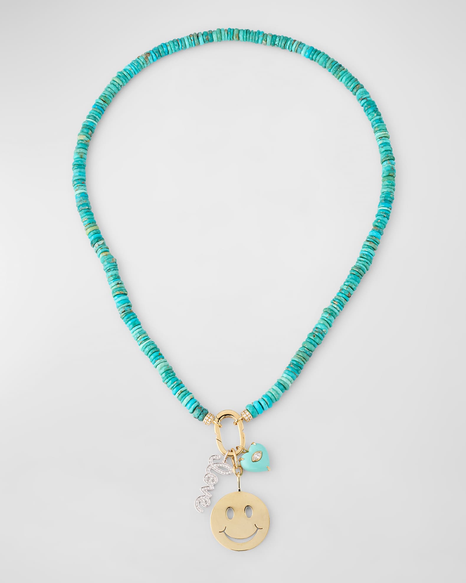 Beaded Necklace and Charms Combo 0
