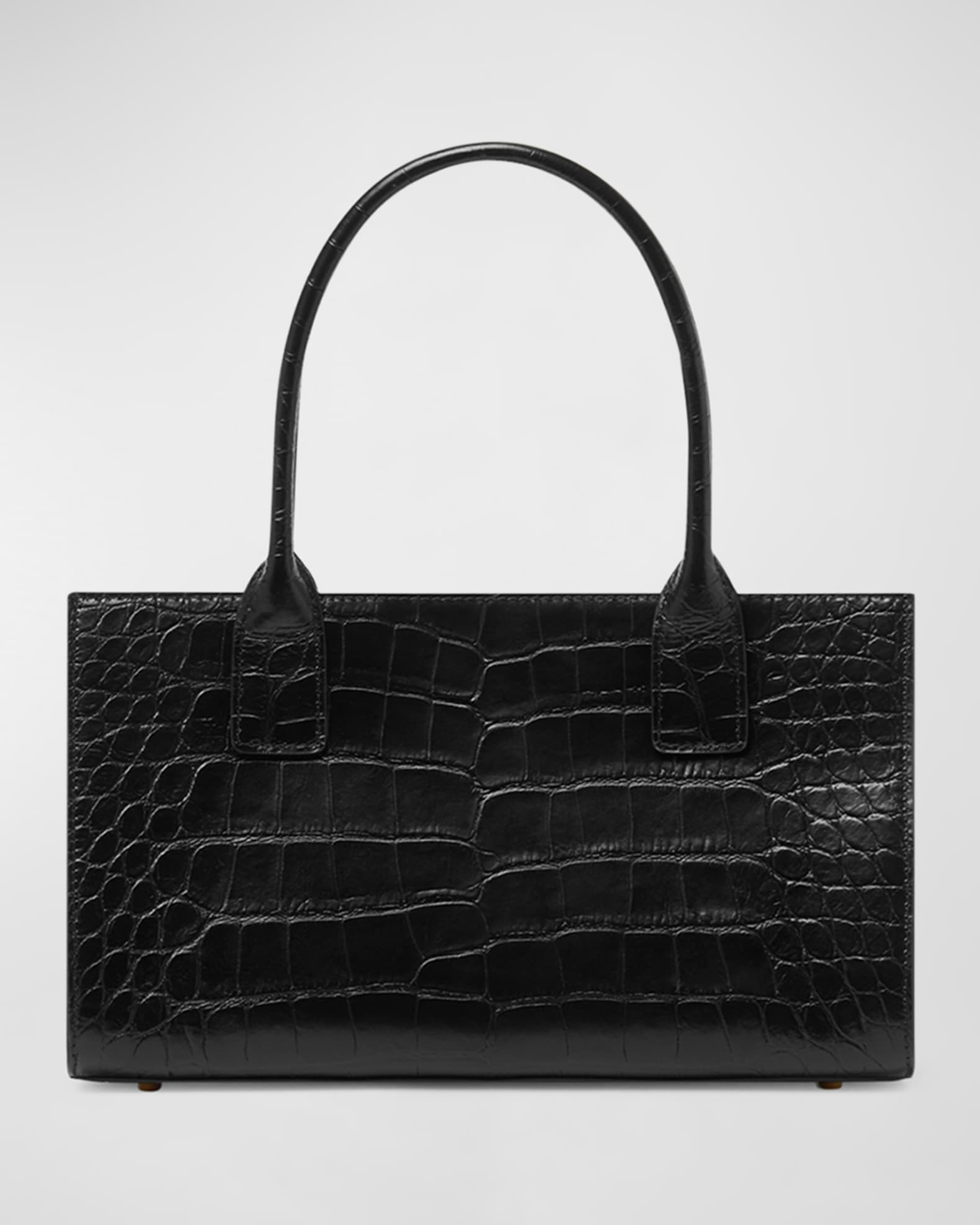 Versace Medusa 95 Medium Croc Embossed Tote Bag Neiman Marcus