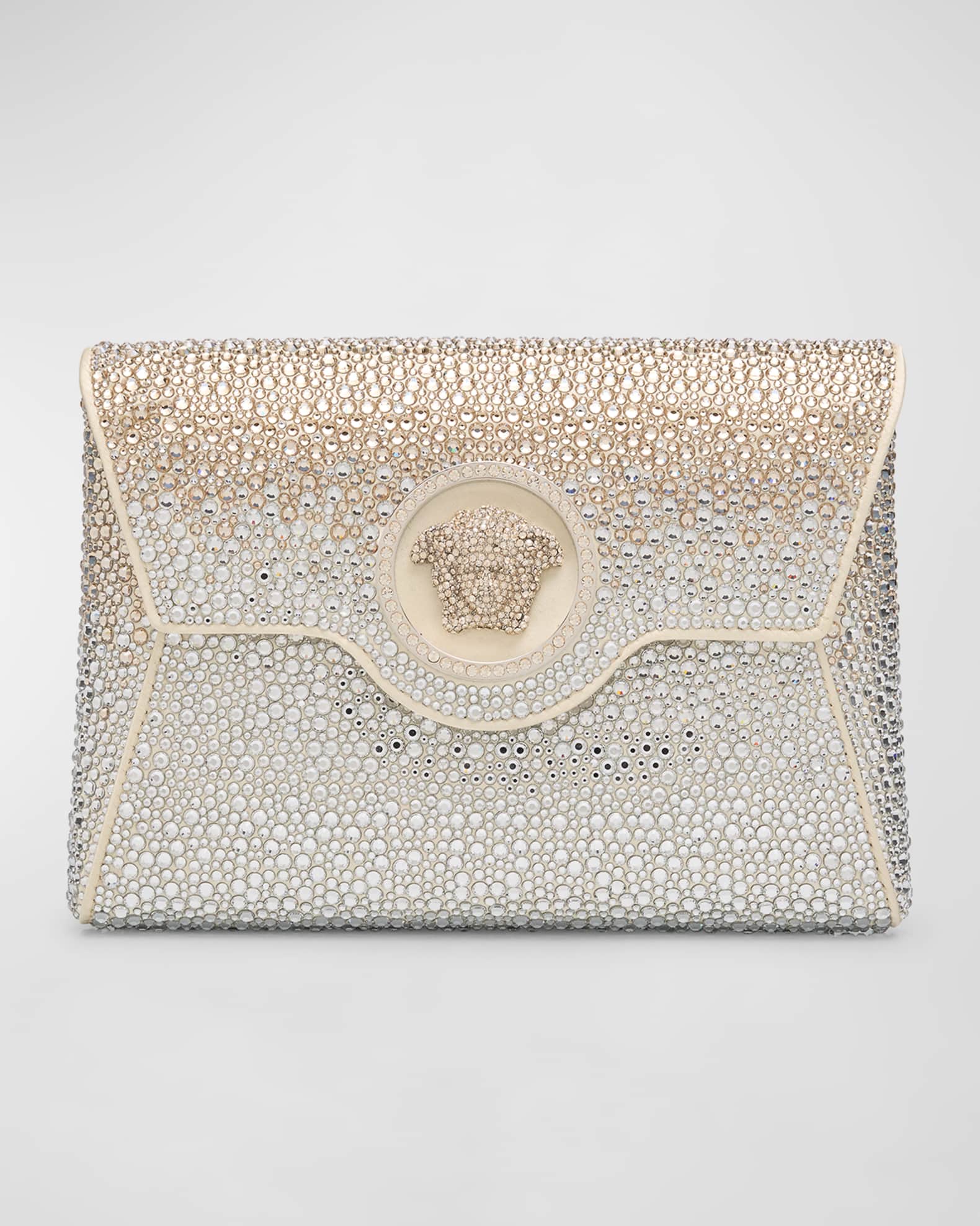 Versace La Medusa Mini Embellished Clutch Bag Neiman Marcus