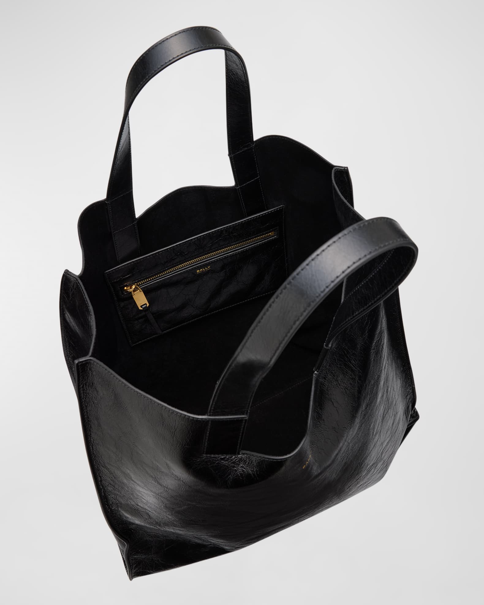 【関税&送料込】Bally Easy Large Tote Bag In Smooth Leather Bally Easy Leather Tote Bag | Black | FARFETCH