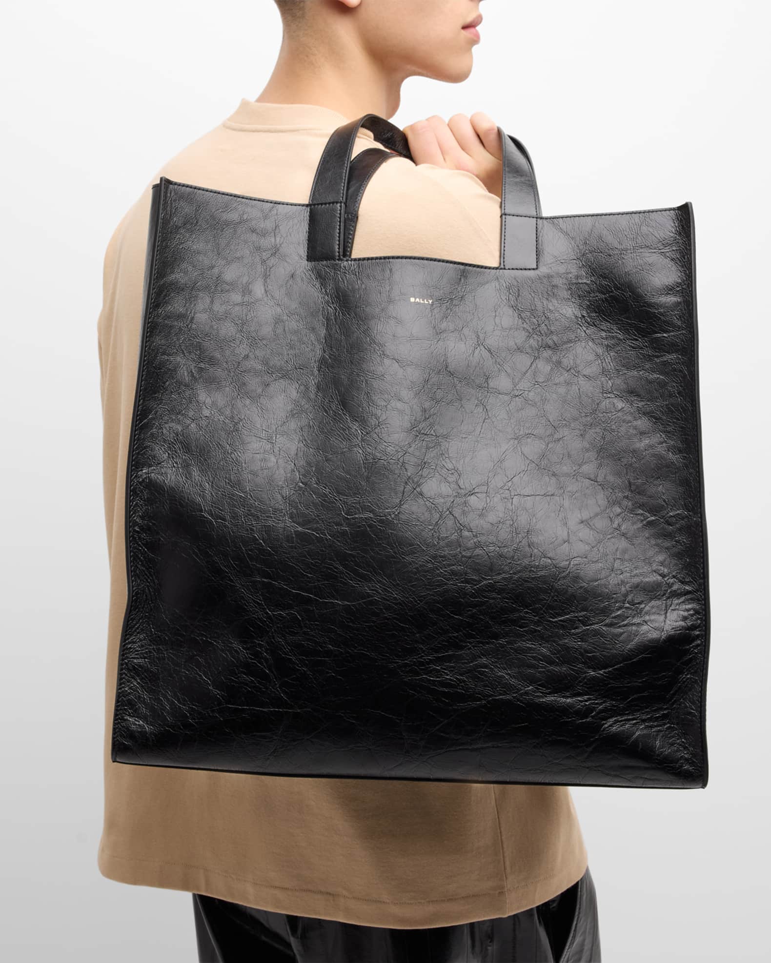 Bally Men s Easy Calf Leather Tote Bag Neiman Marcus