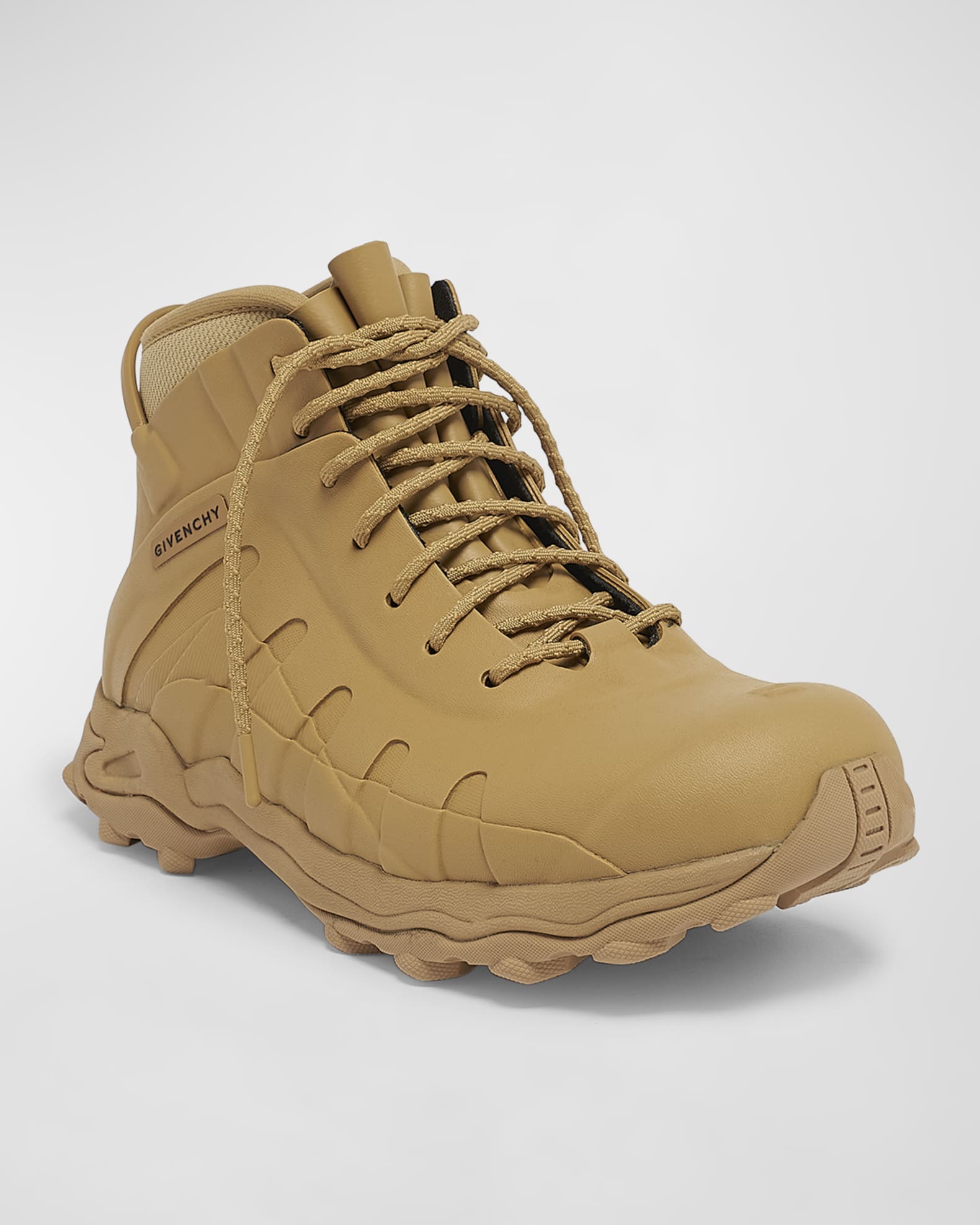 Men's High Rubber Lace-Up Boots 1