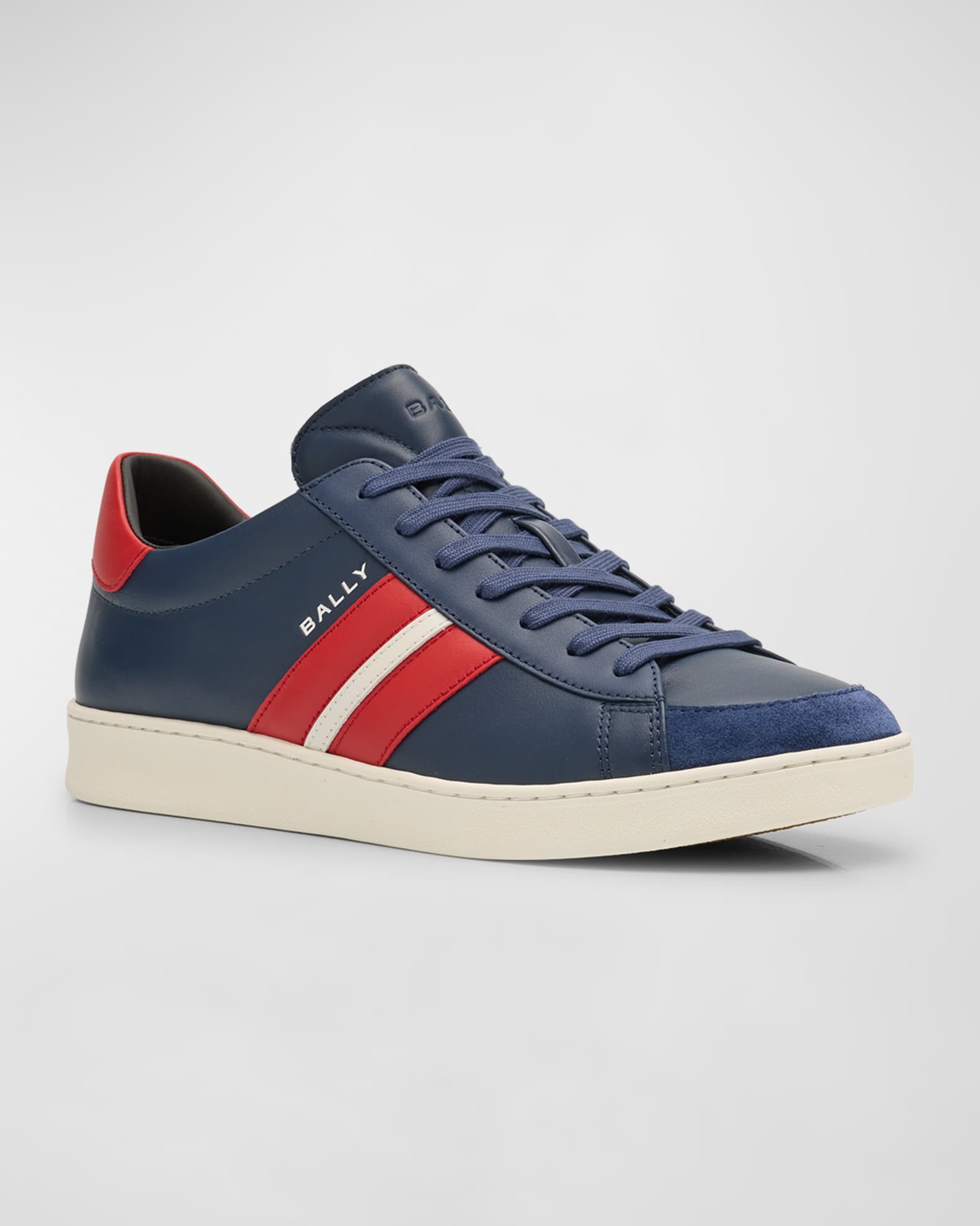 Men s Low Top Leather Tennis Sneakers