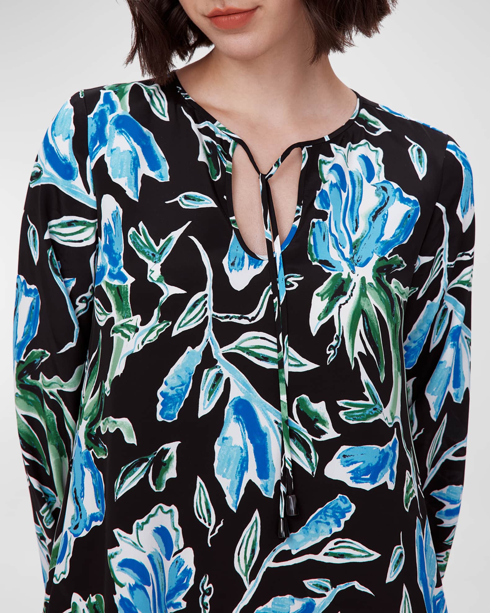 Diane von Furstenberg Vandy Floral-Print A-Line Maxi Dress