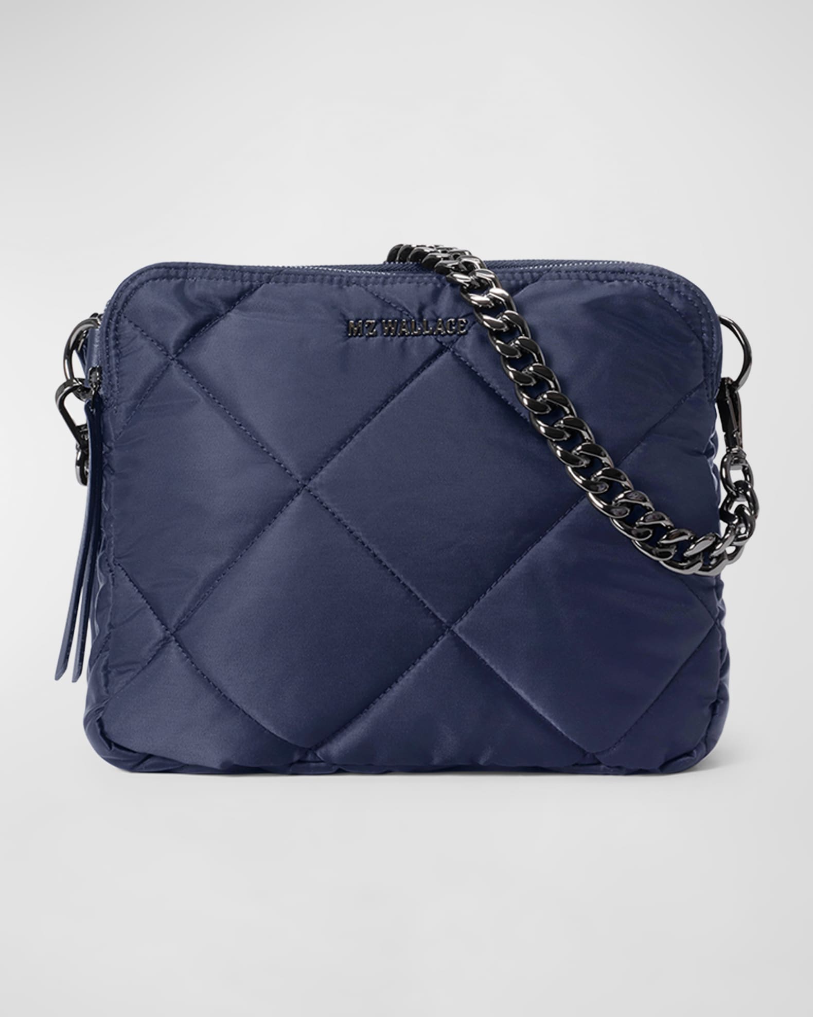 Navy blue nylon crossbody bag outlet