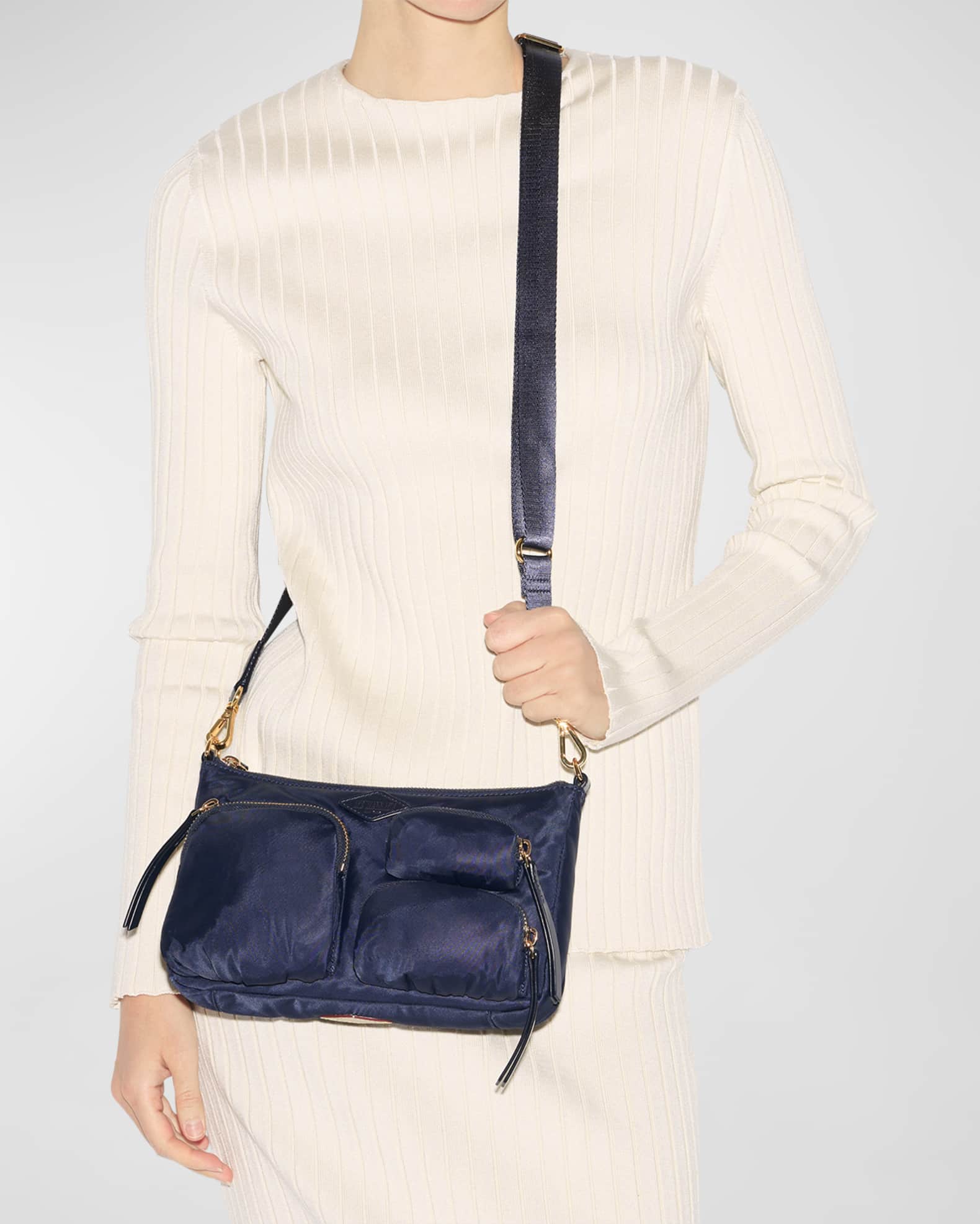 MZ WALLACE Chelsea Petite Nylon Shoulder Bag Neiman Marcus