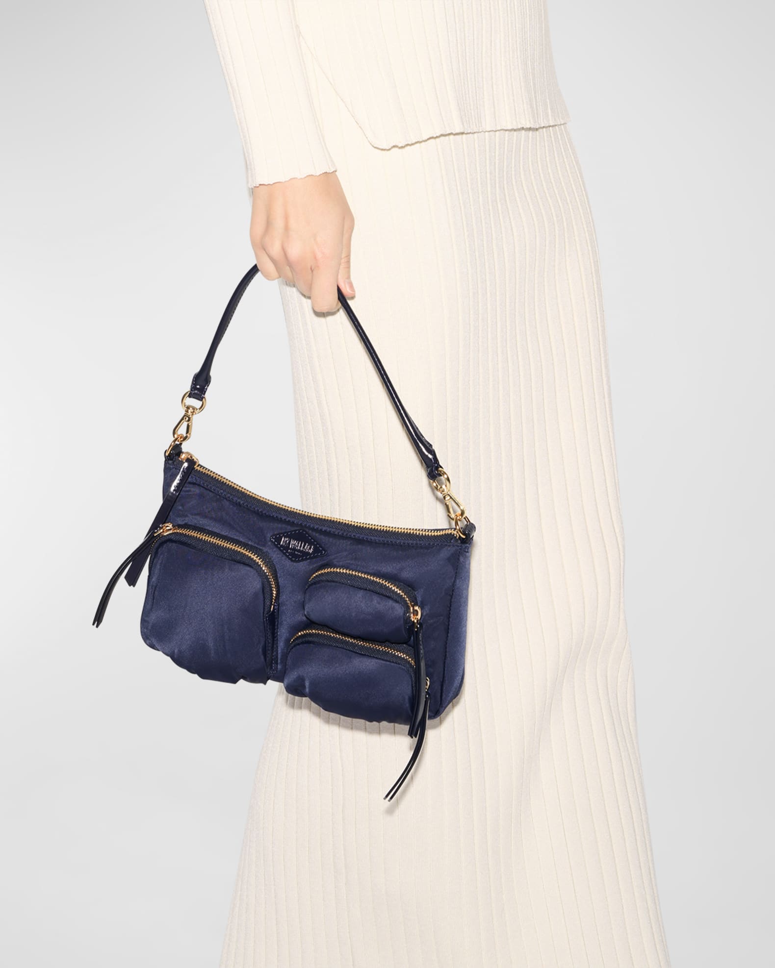 MZ WALLACE Chelsea Petite Nylon Shoulder Bag | Neiman Marcus