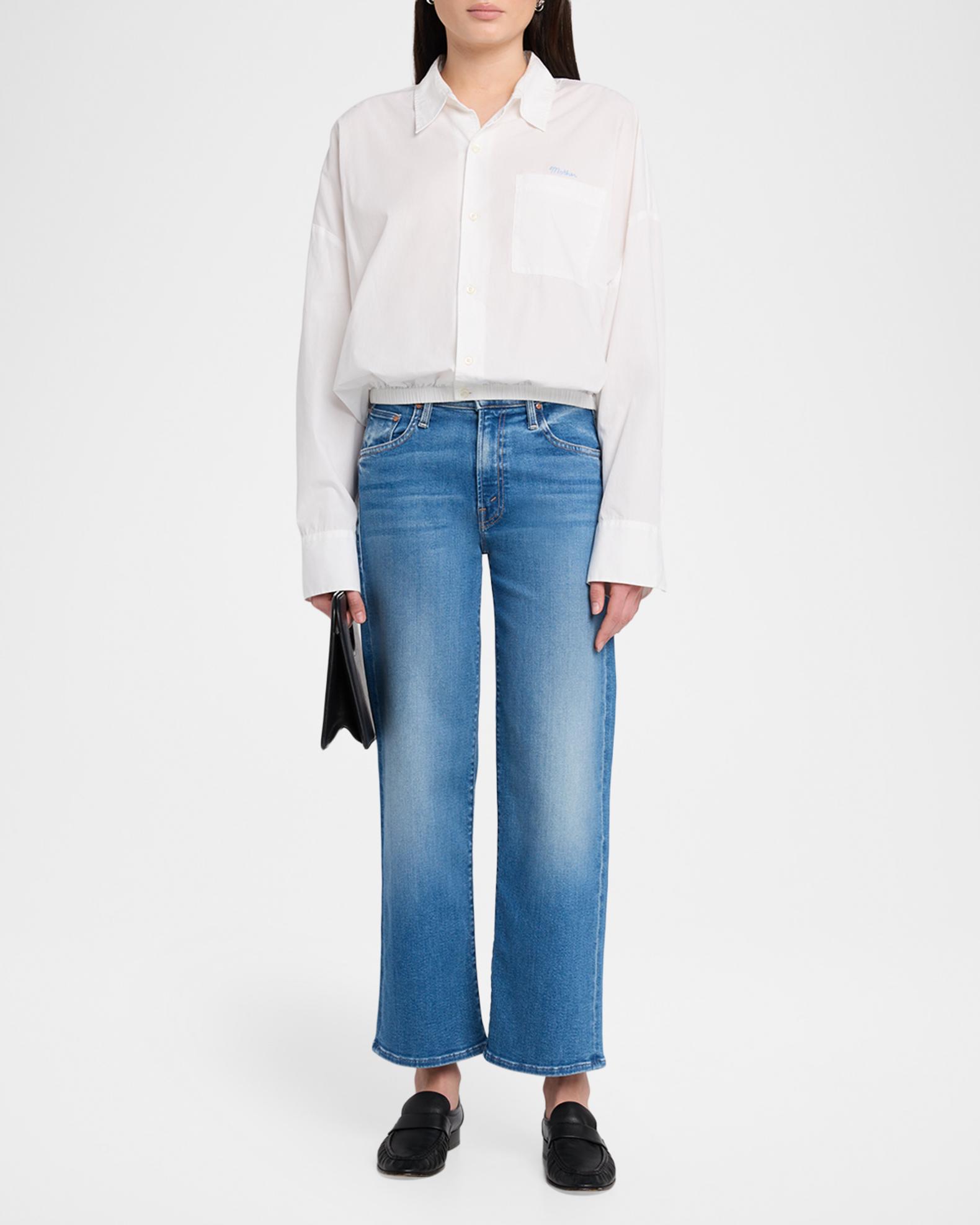 MOTHER The Mid-Rise Rambler Zip Ankle Jeans | Neiman Marcus