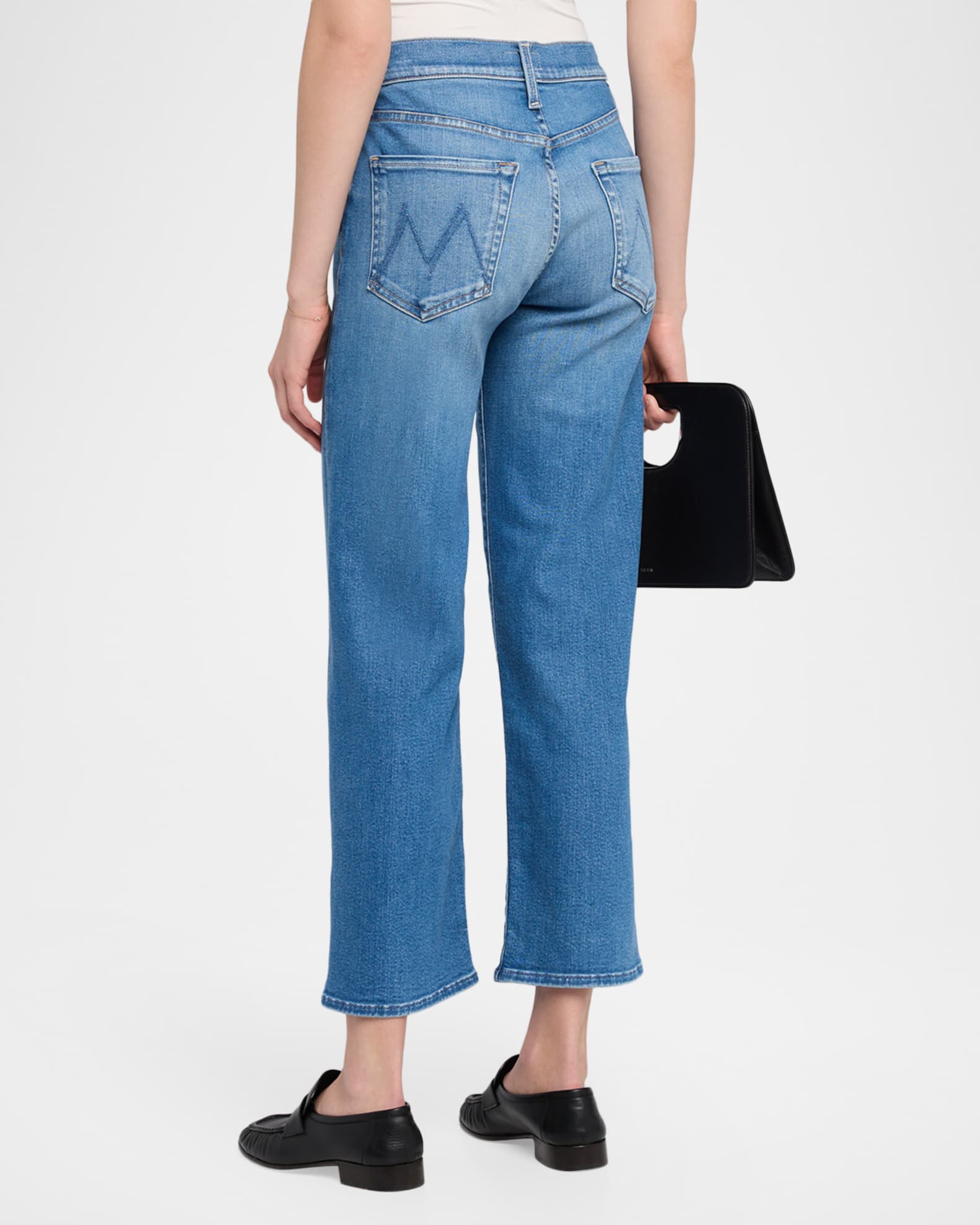 MOTHER The Mid-Rise Rambler Zip Ankle Jeans | Neiman Marcus