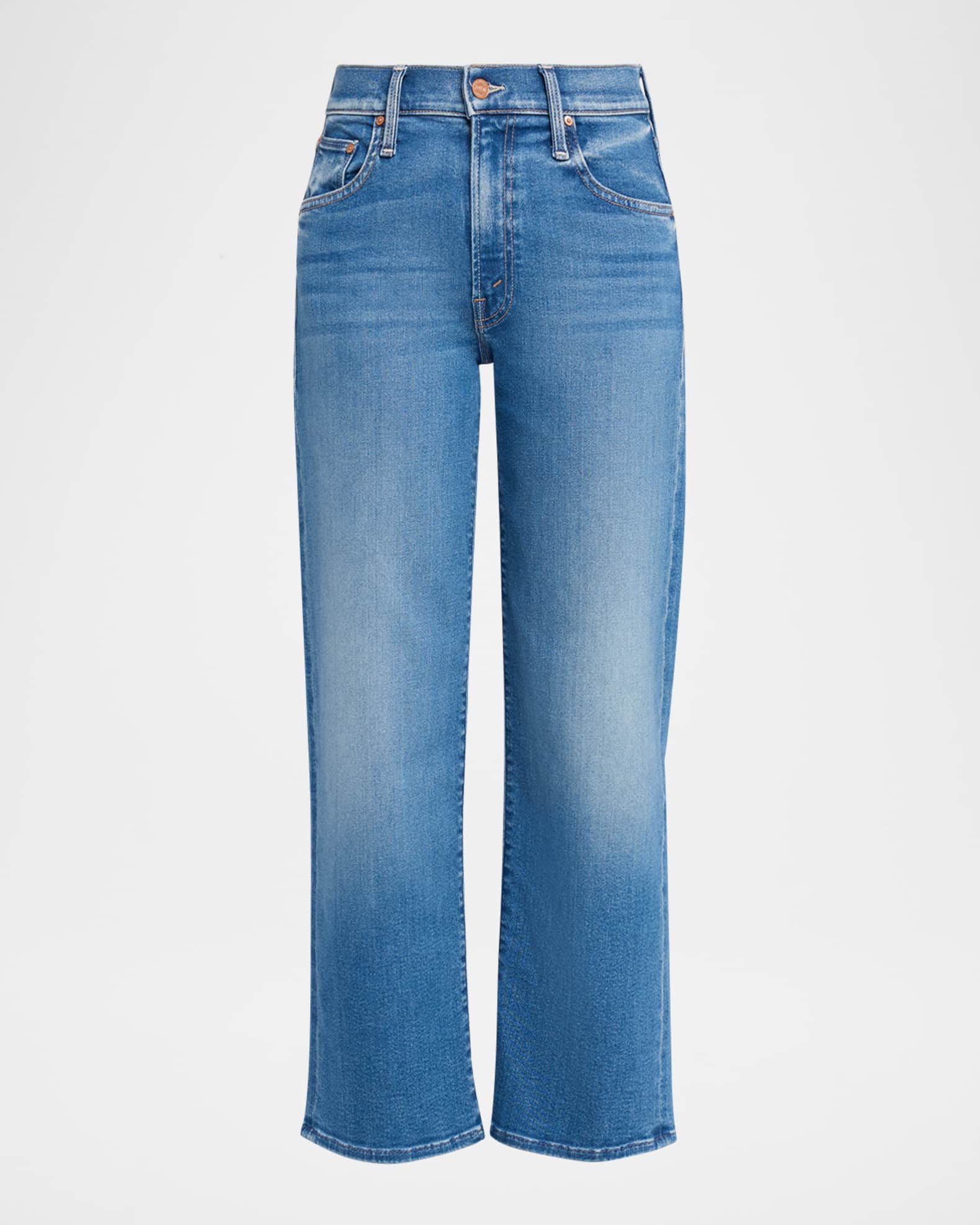 MOTHER The Mid-Rise Rambler Zip Ankle Jeans | Neiman Marcus