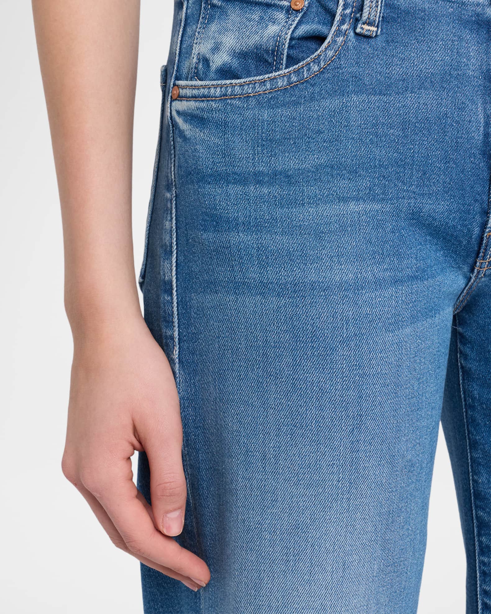 MOTHER The Mid-Rise Rambler Zip Ankle Jeans | Neiman Marcus