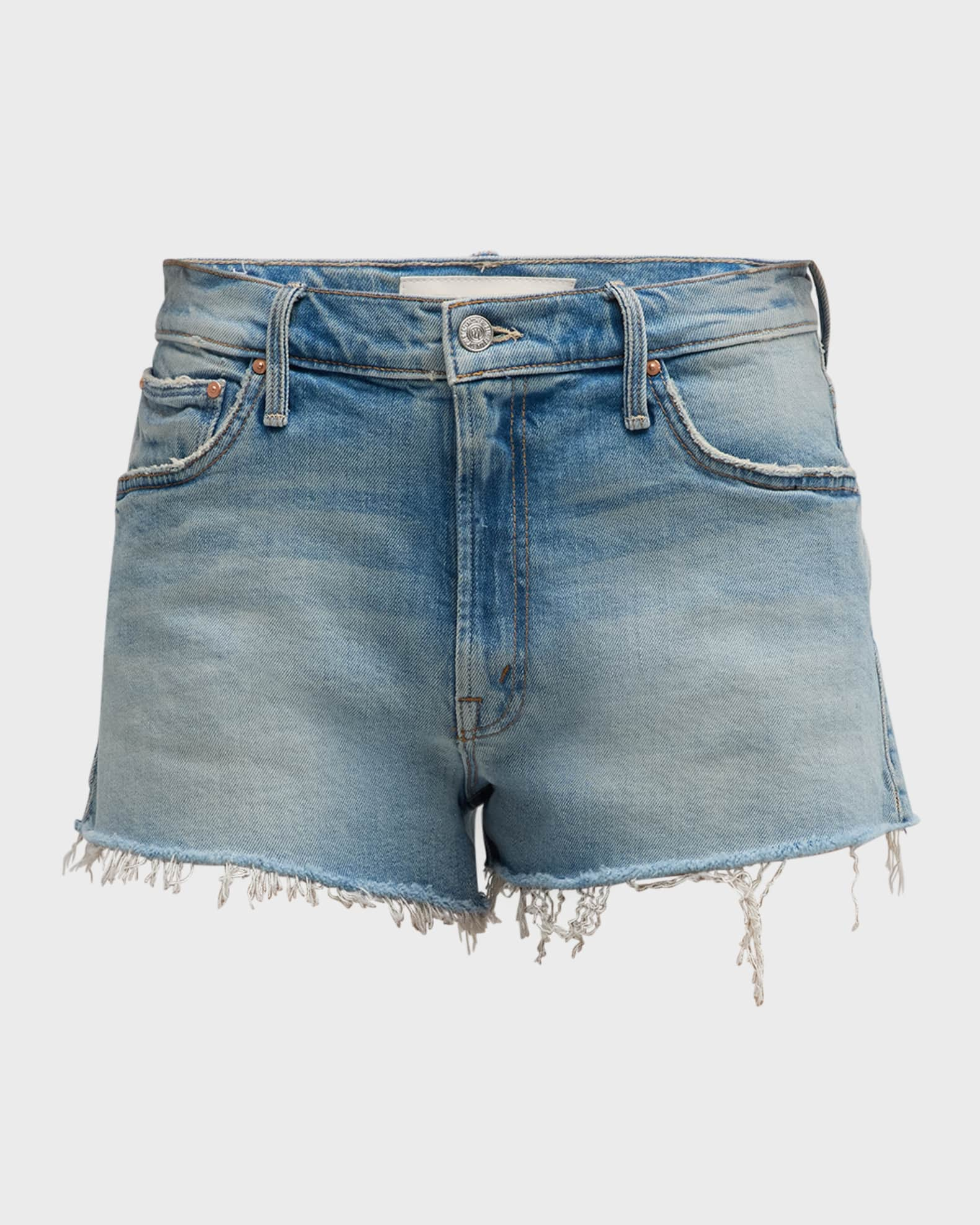 Gucci Blue Drawstring Denim Shorts