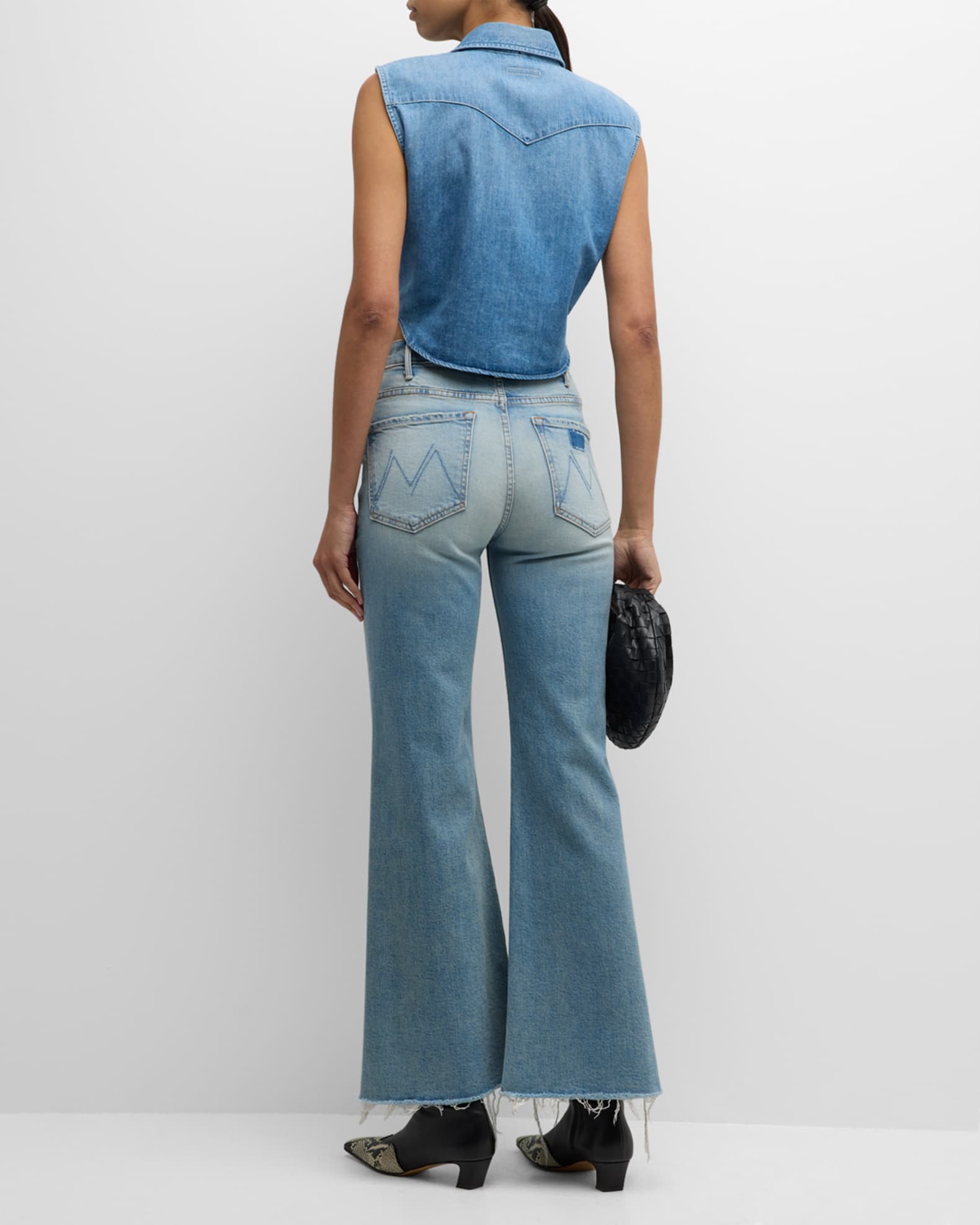 MOTHER The Hustler Roller Fray Jeans | Neiman Marcus