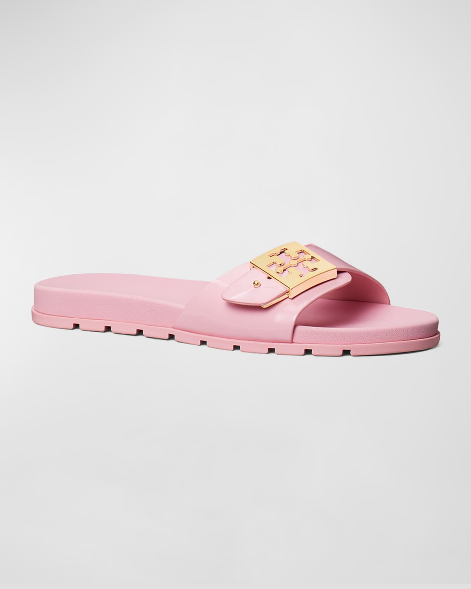 【TORY BURCH】バックルスライド Amazon.com | Tory Burch Women's Buckle Slides, Rosa Candy