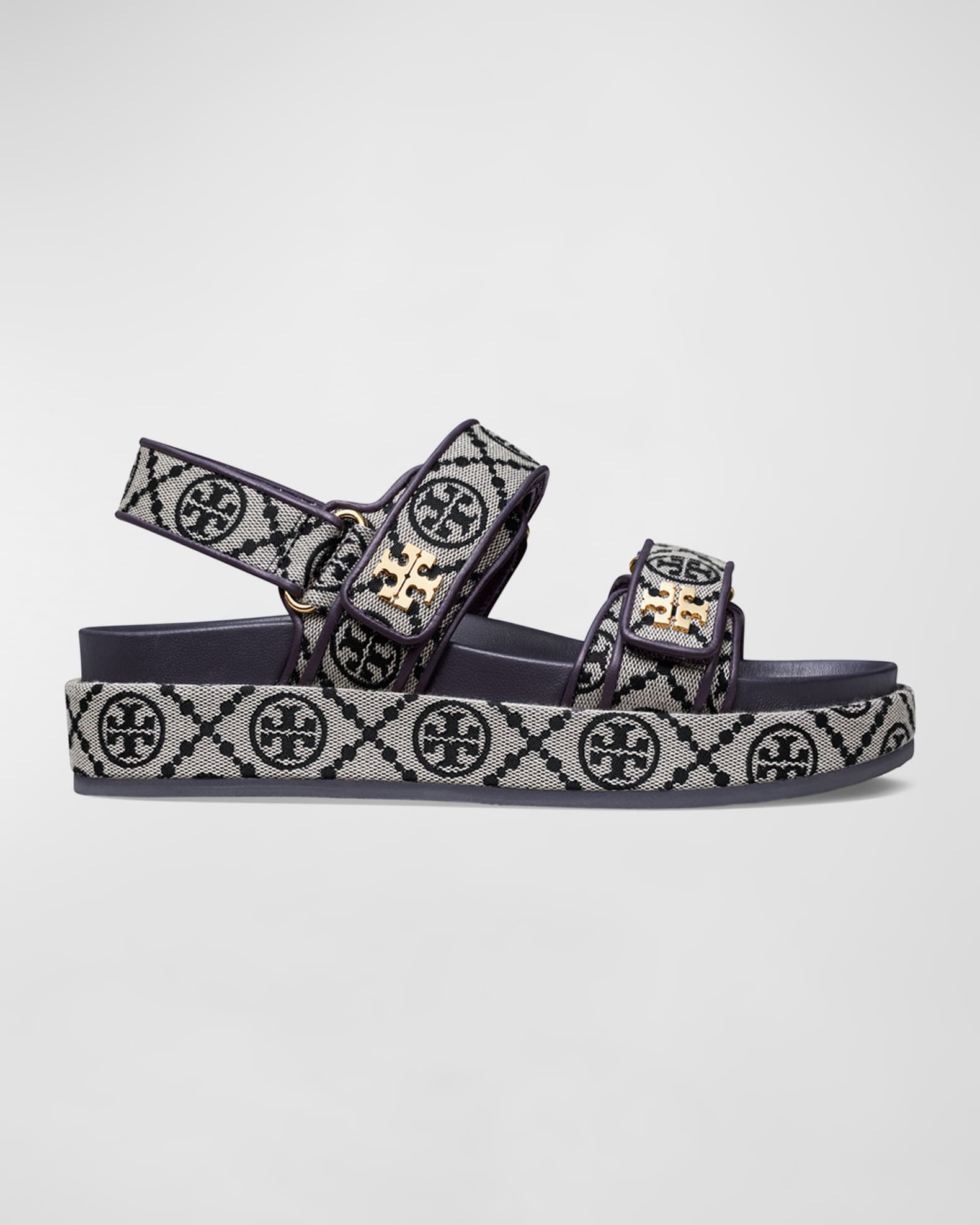 Tory Burch Kira Monogram Dual-Band Sport Sandals