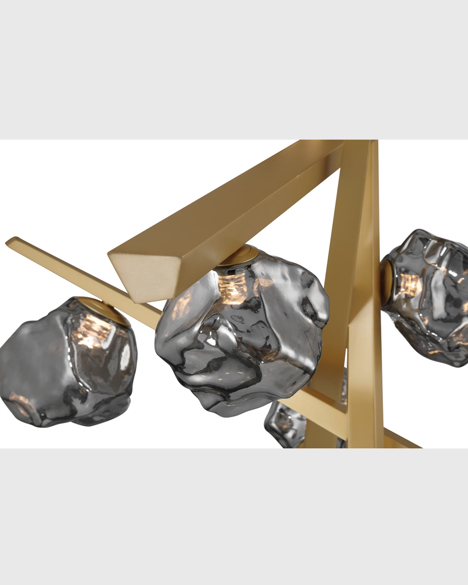 Thorah 10-Light LED Golden Chandelier 1