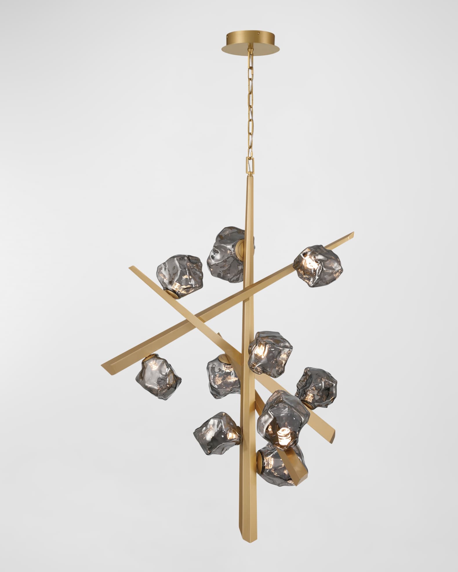 Thorah 10-Light LED Golden Chandelier 0