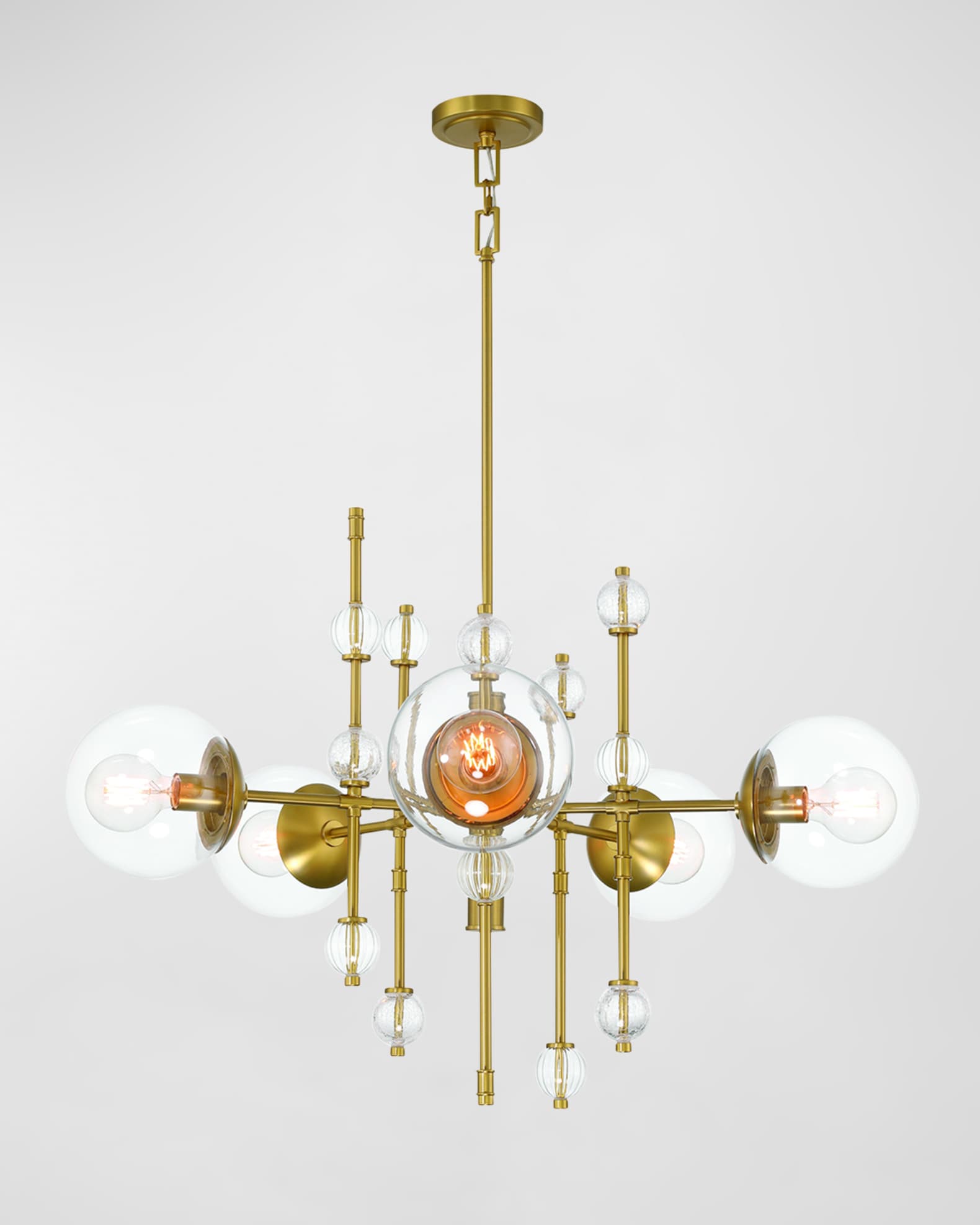 Traiton 5-Light Golden Chandelier  1