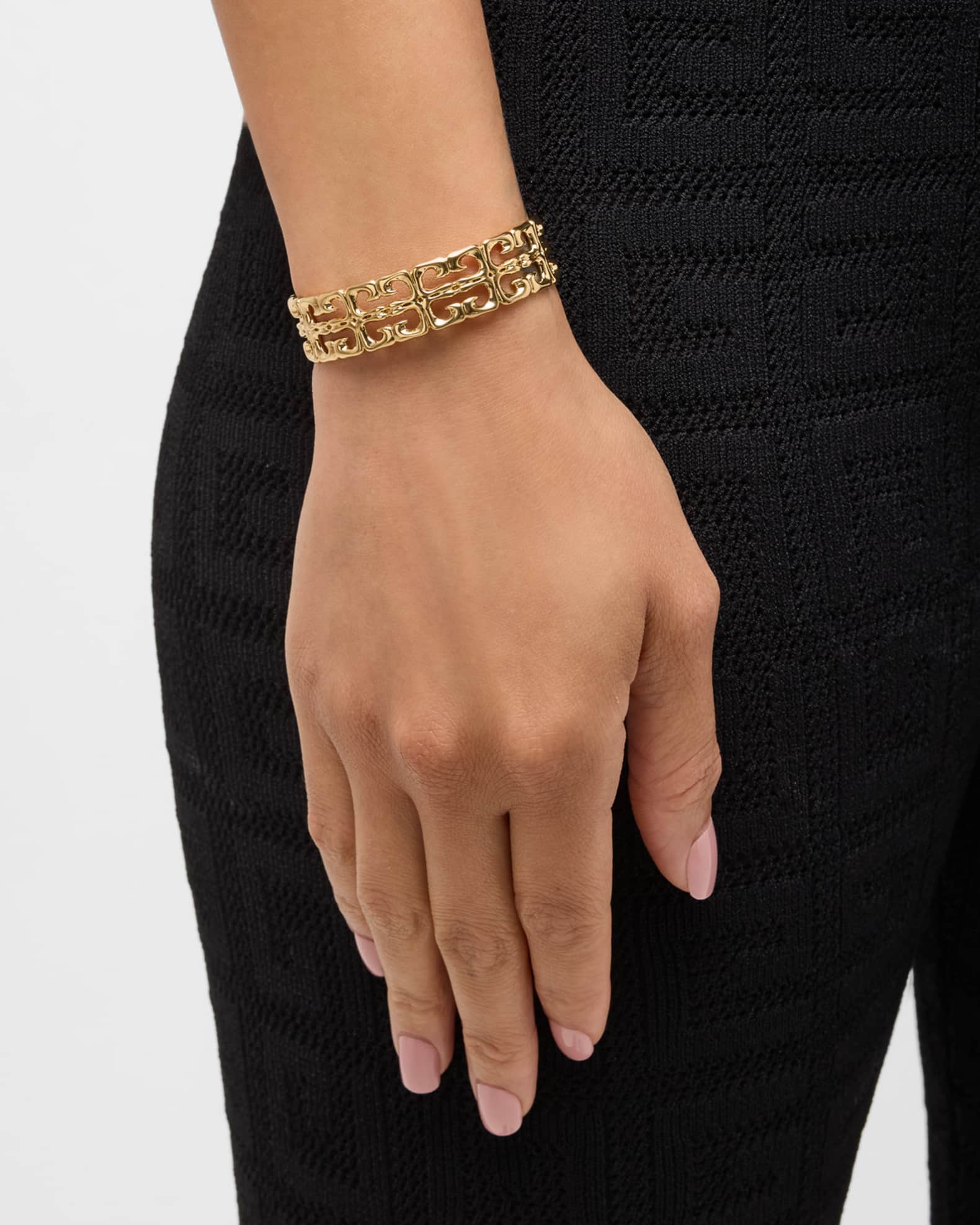 4G Liquid Golden Cuff Bracelet  1