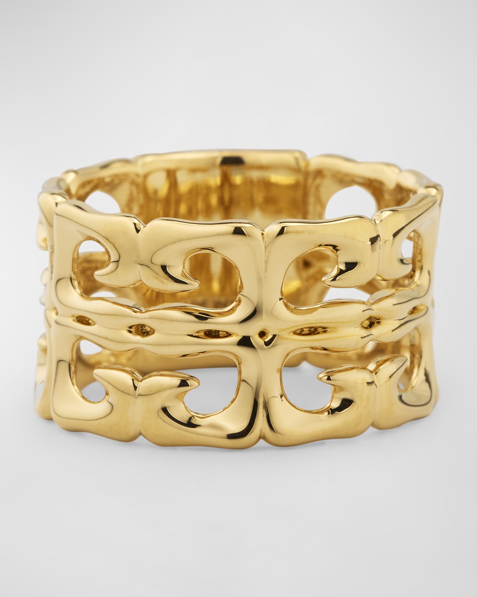 【GIVENCHY】G チェーン リング ゴールデンイエロー G Chain ring in metal in - golden yellow | Givenchy US