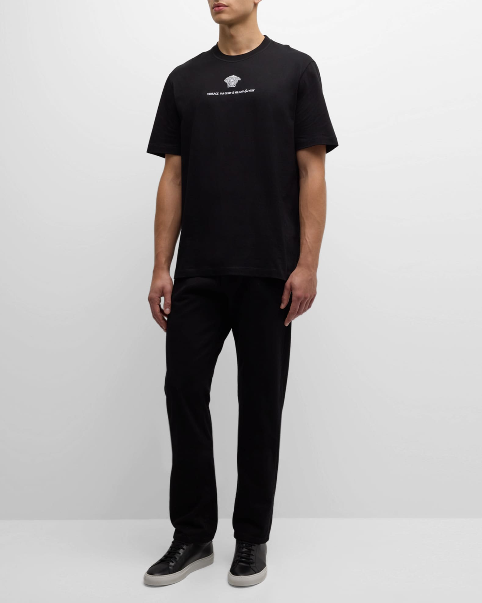 Men's Medusa Embroidered T-Shirt 1