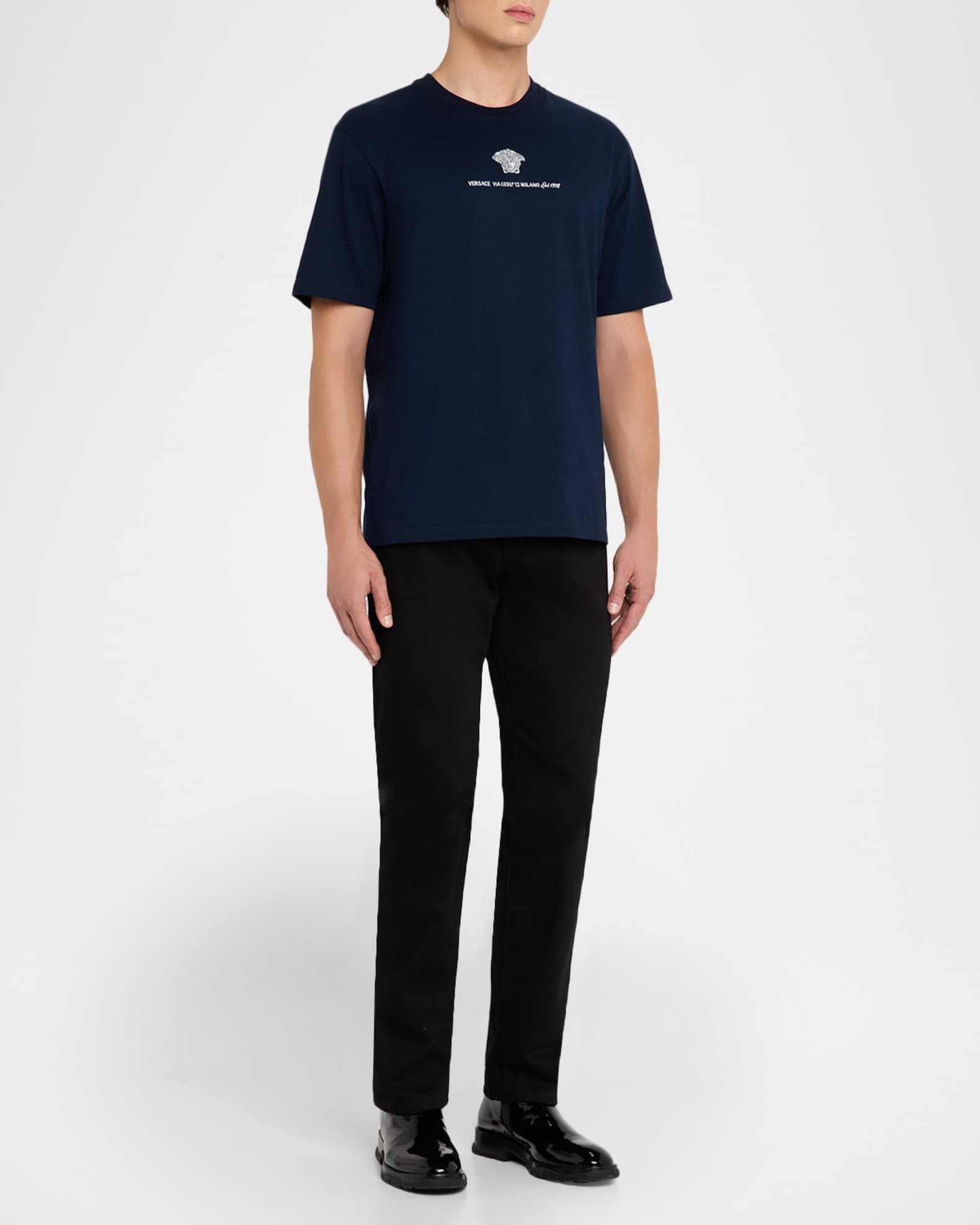 Men's Medusa Embroidered T-Shirt 1