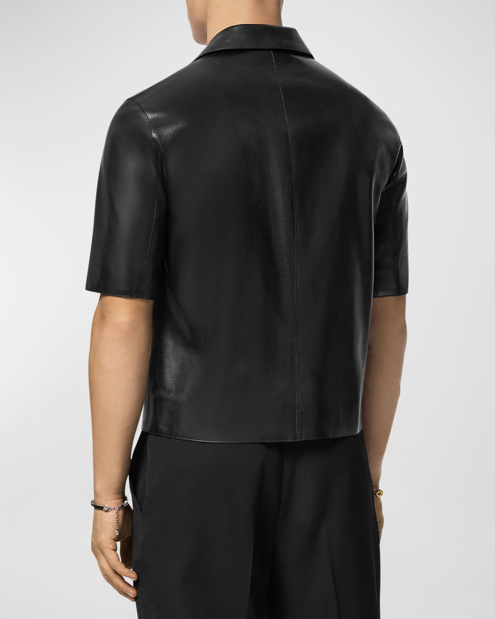 Versace leather shirt deals