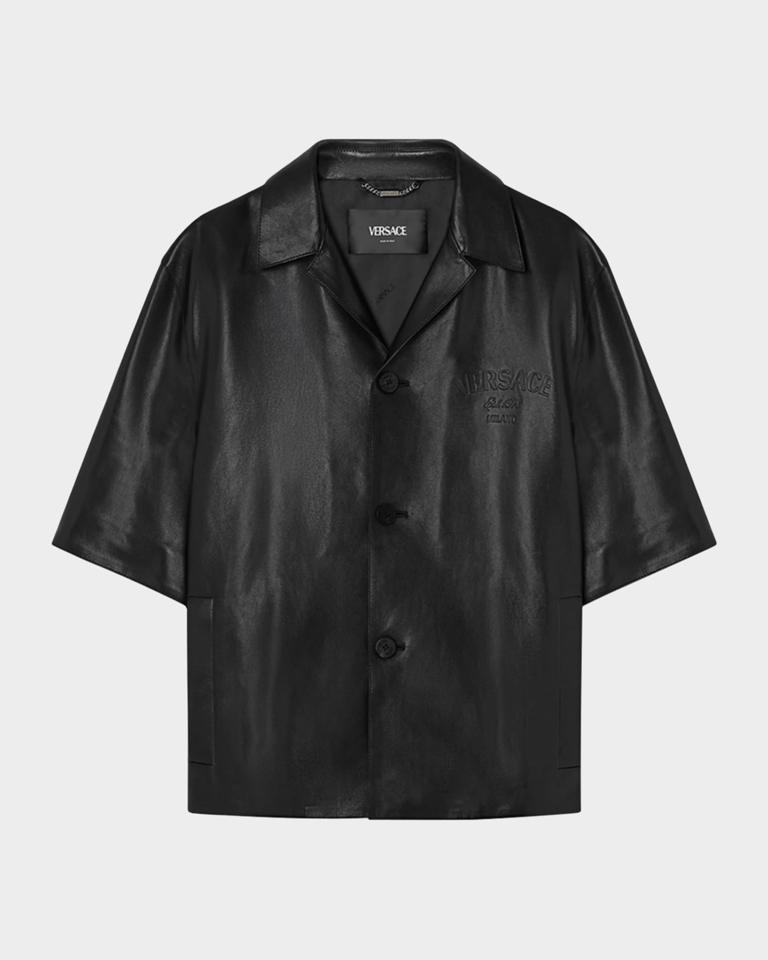 Versace leather t shirt online