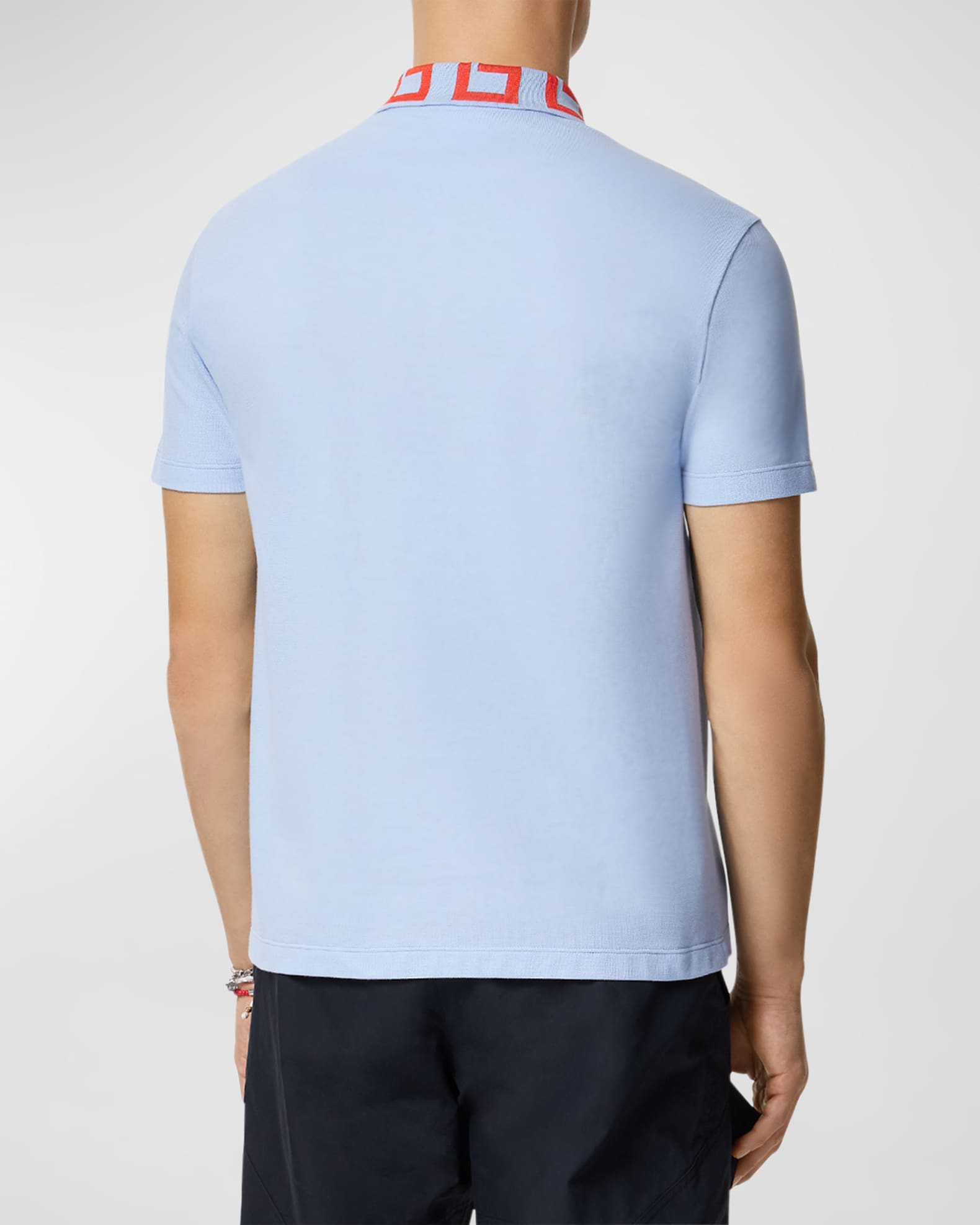 Men s Polo Shirt with Greca Collar Neiman Marcus