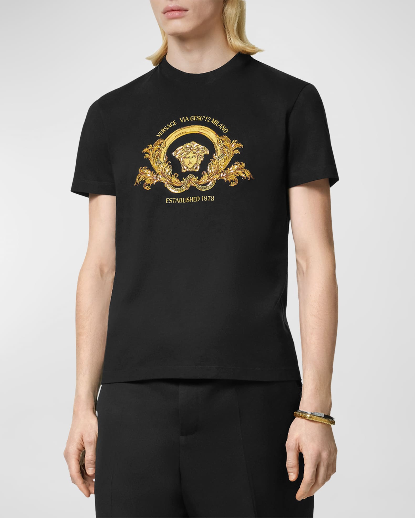 Men s Golden Logo T Shirt
