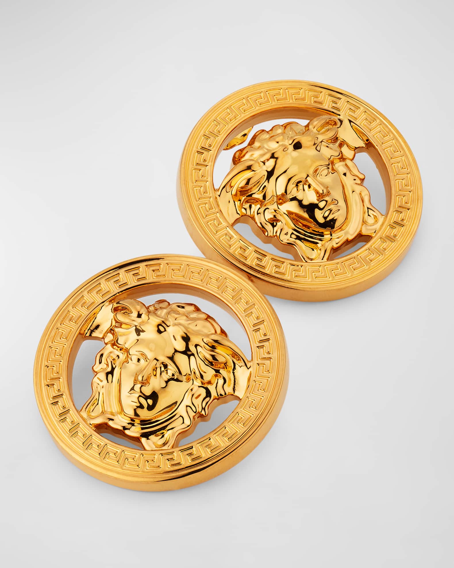 Small enamel medusa earrings sale