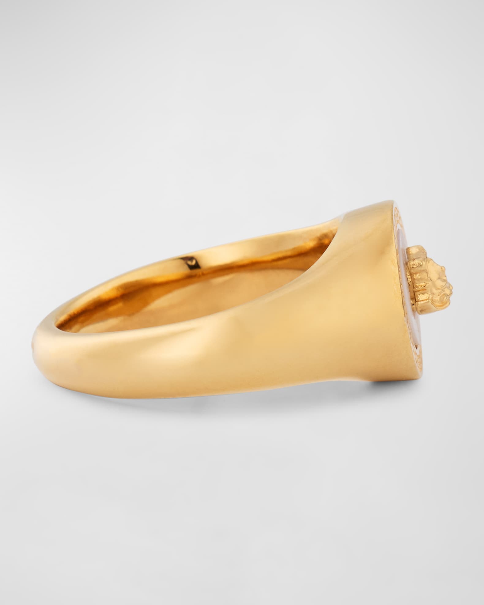 Versace mother of pearl ring top