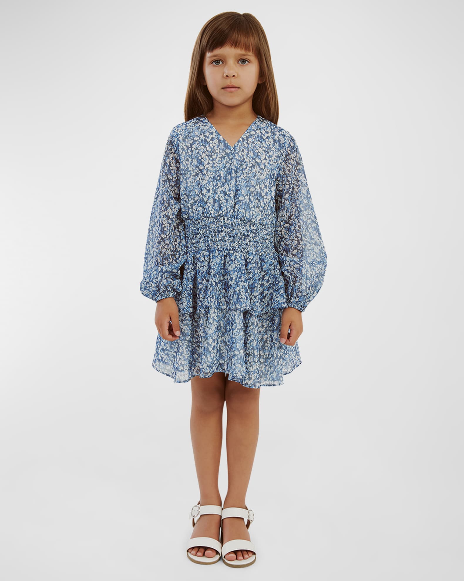 Bardot Junior Girl's Bella Floral Shirred Dress, Size 4-14 | Neiman Marcus