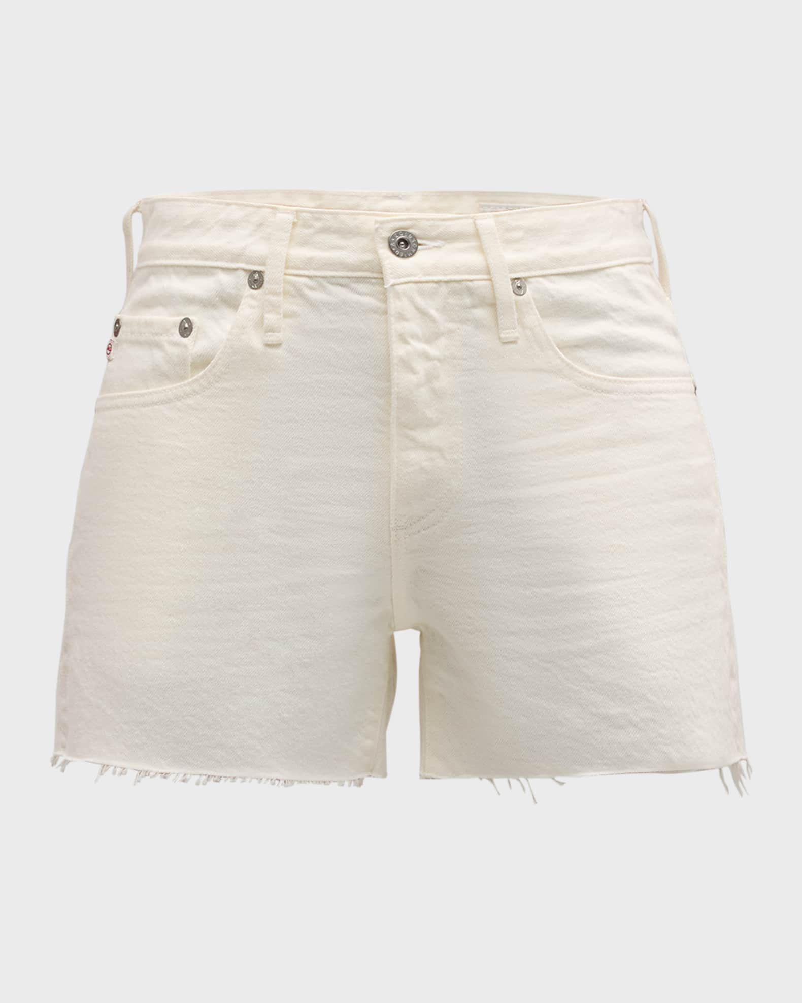 AG Hailey Cut Off Denim Shorts 1 Year Powder
