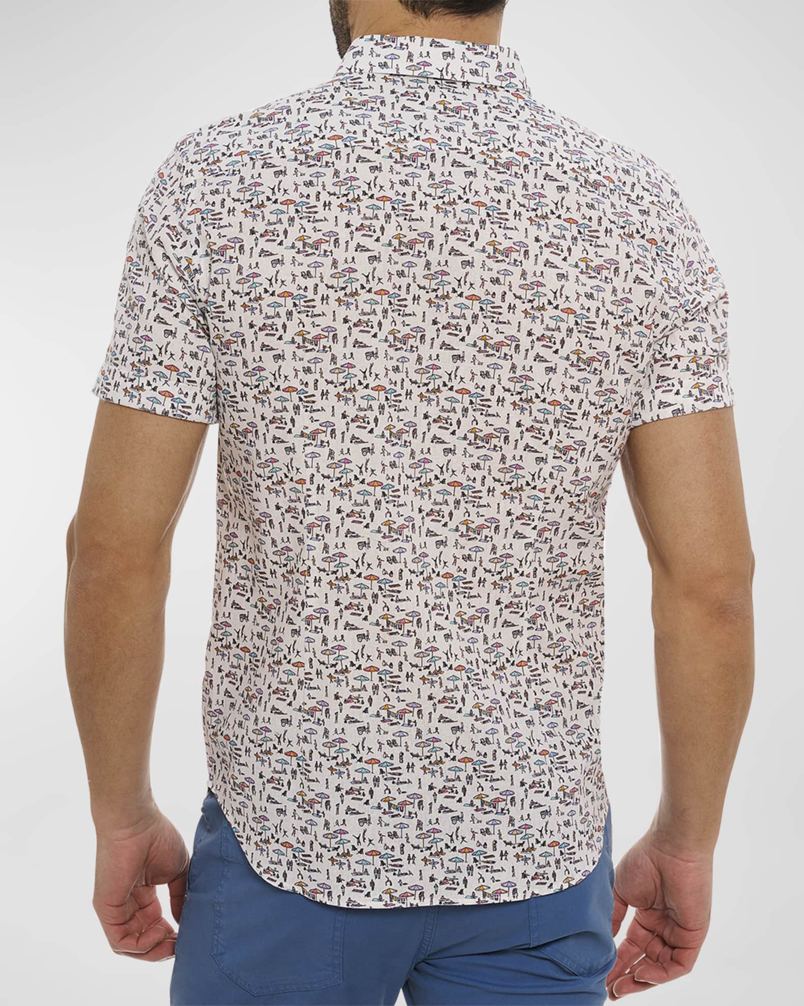 Robert Graham Coastal Dreamin Beach To Bar Shorts - Multi - FINAL SALE