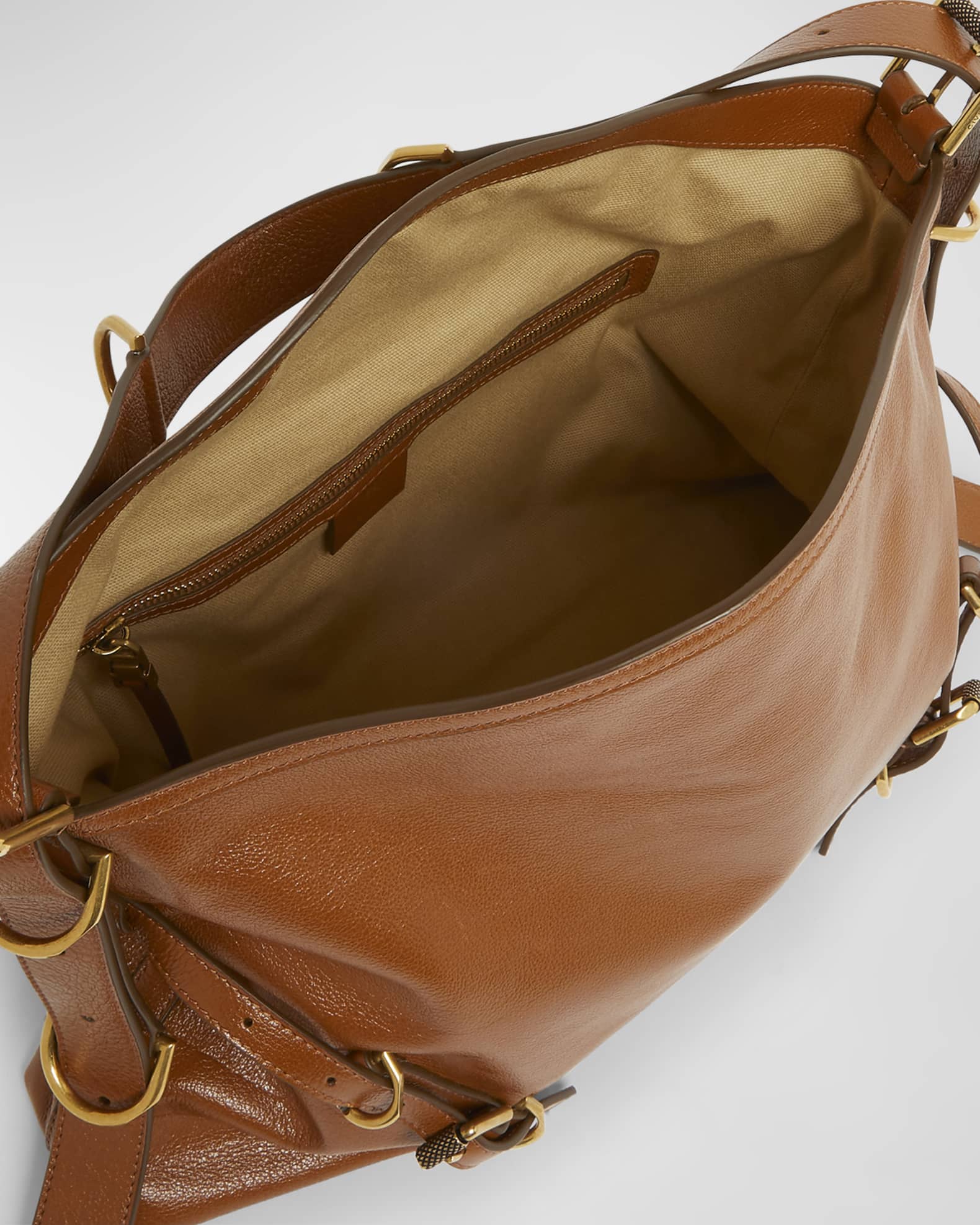 Givenchy Voyou Medium Shoulder Bag in Shiny Tumbled Leather