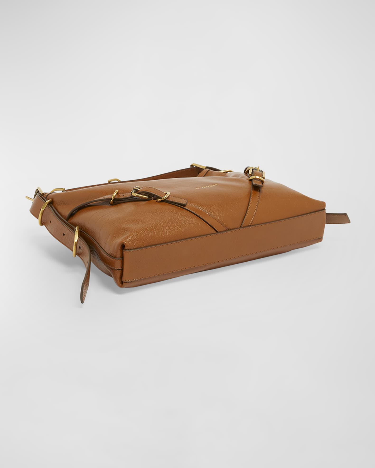 Voyou Medium Shoulder Bag in Shiny Tumbled Leather 1