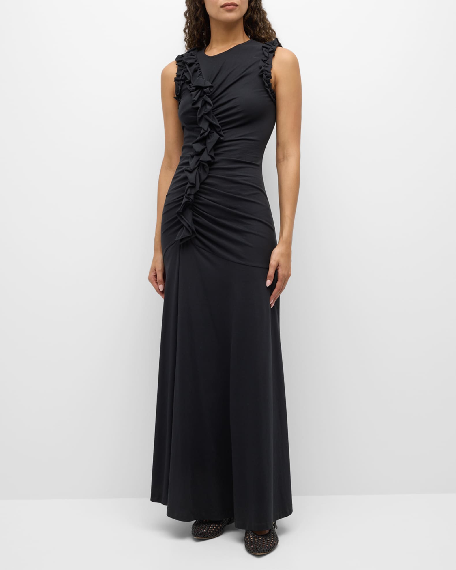 Ulla Johnson Bendetta Ruffled Cotton Maxi Dress