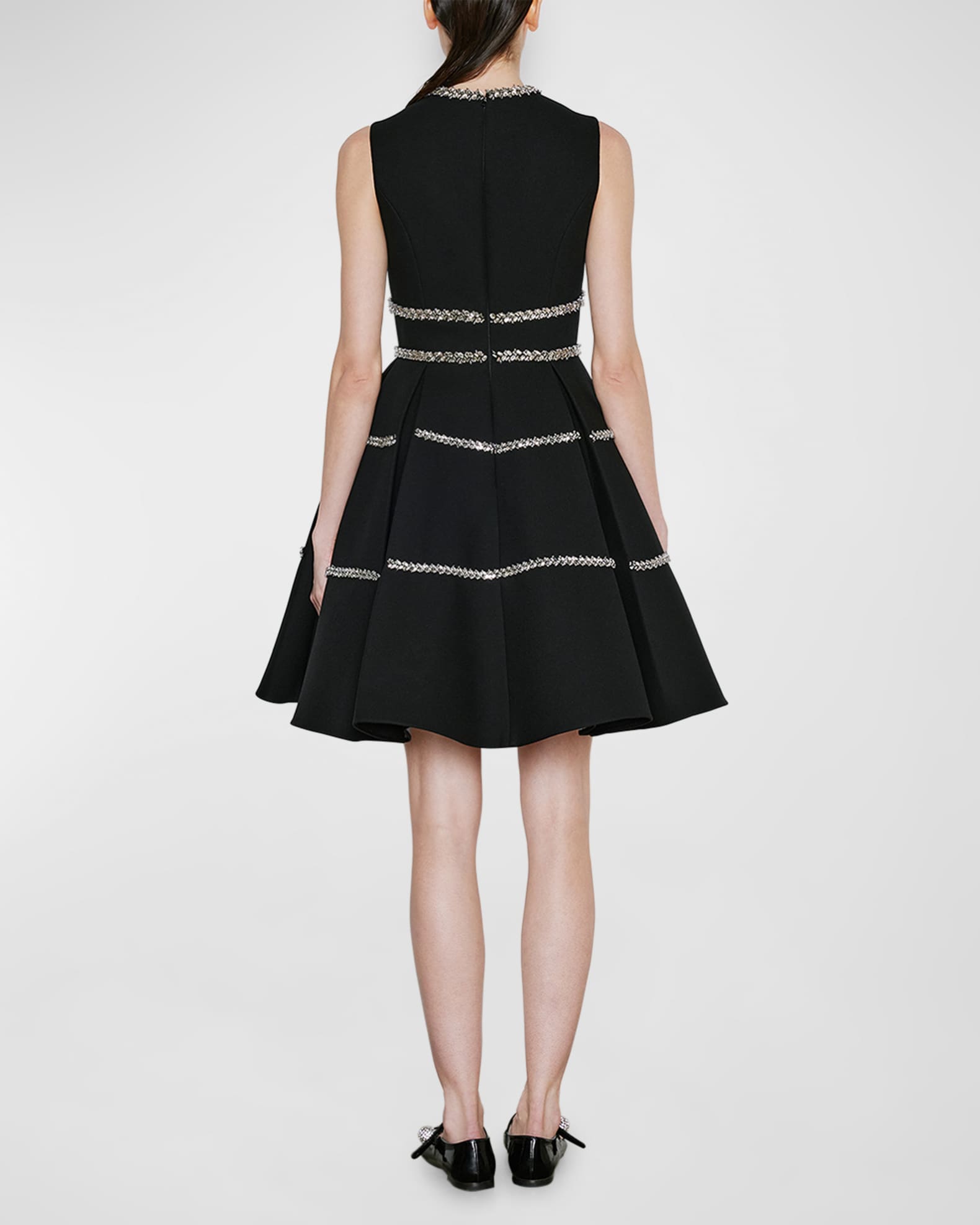 Crystal Embellished Sleeveless Dress 1