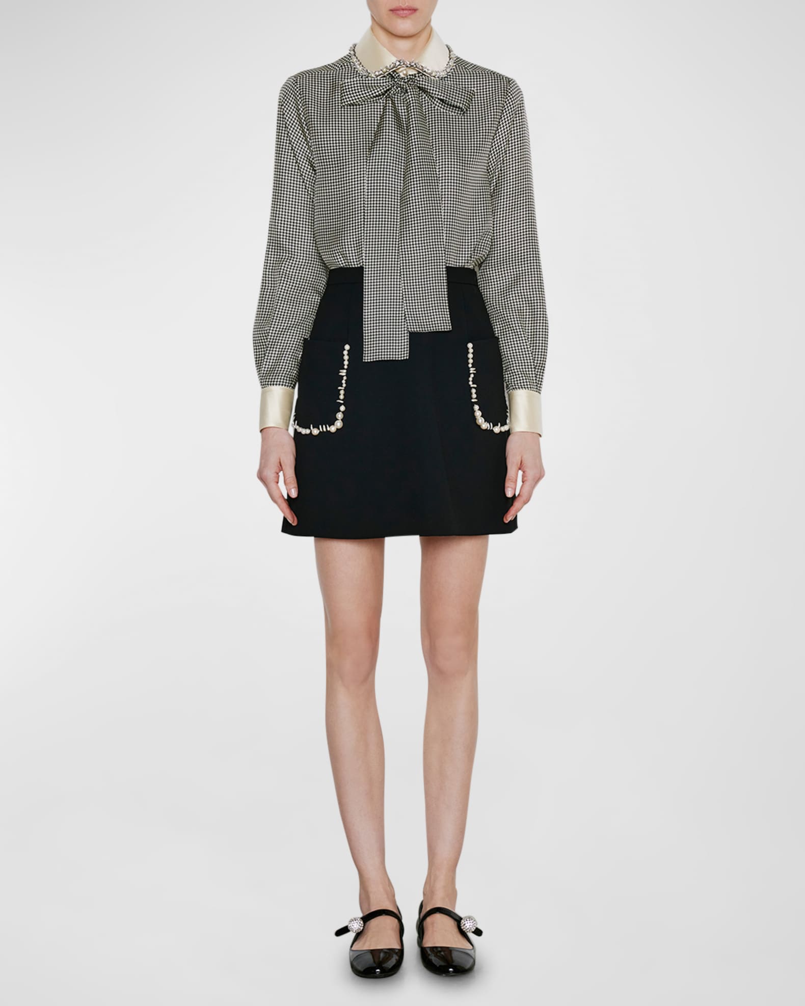 Beaded Pocket Mini Skirt 1