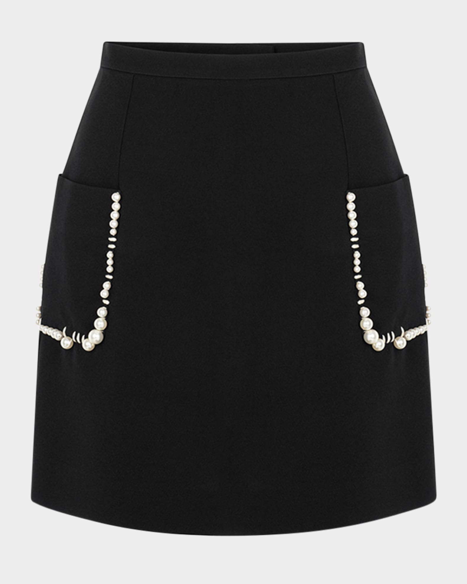 Beaded Pocket Mini Skirt 0