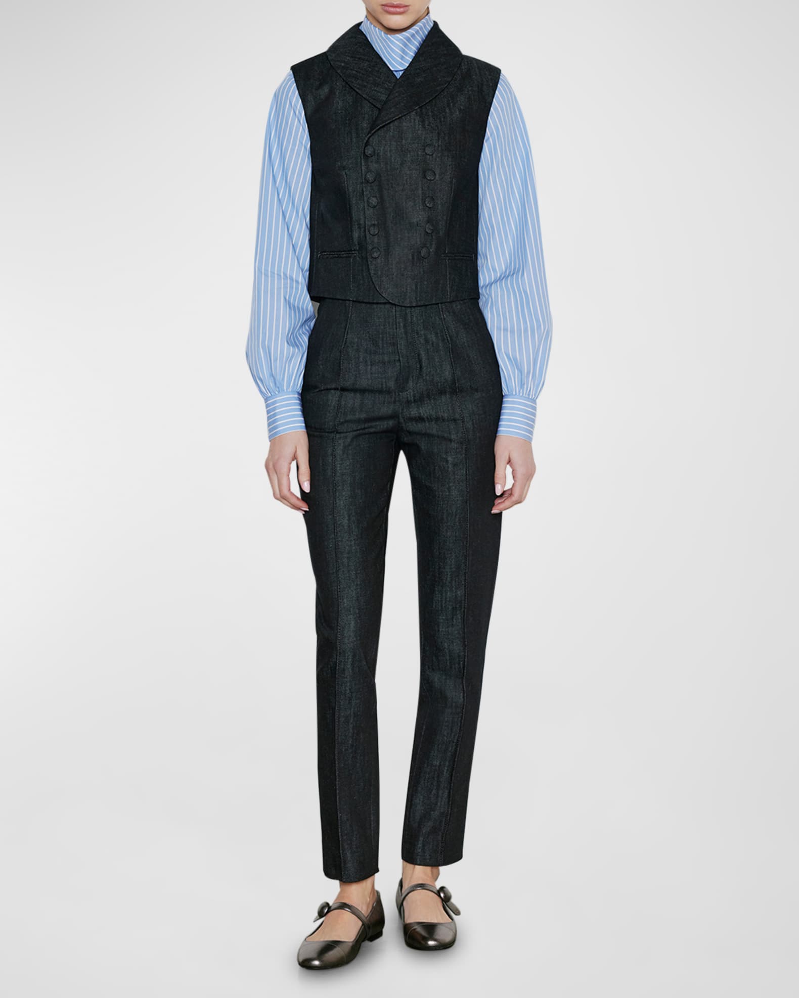Tailored Denim Vest 1
